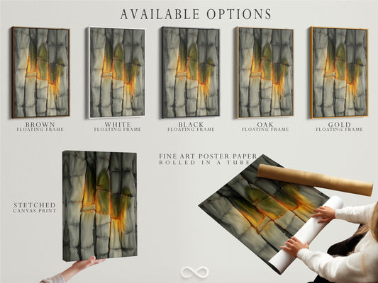 Neutral Stone Canvas Art — Abstract Beige Wall Decor for Calm, Organic Spaces