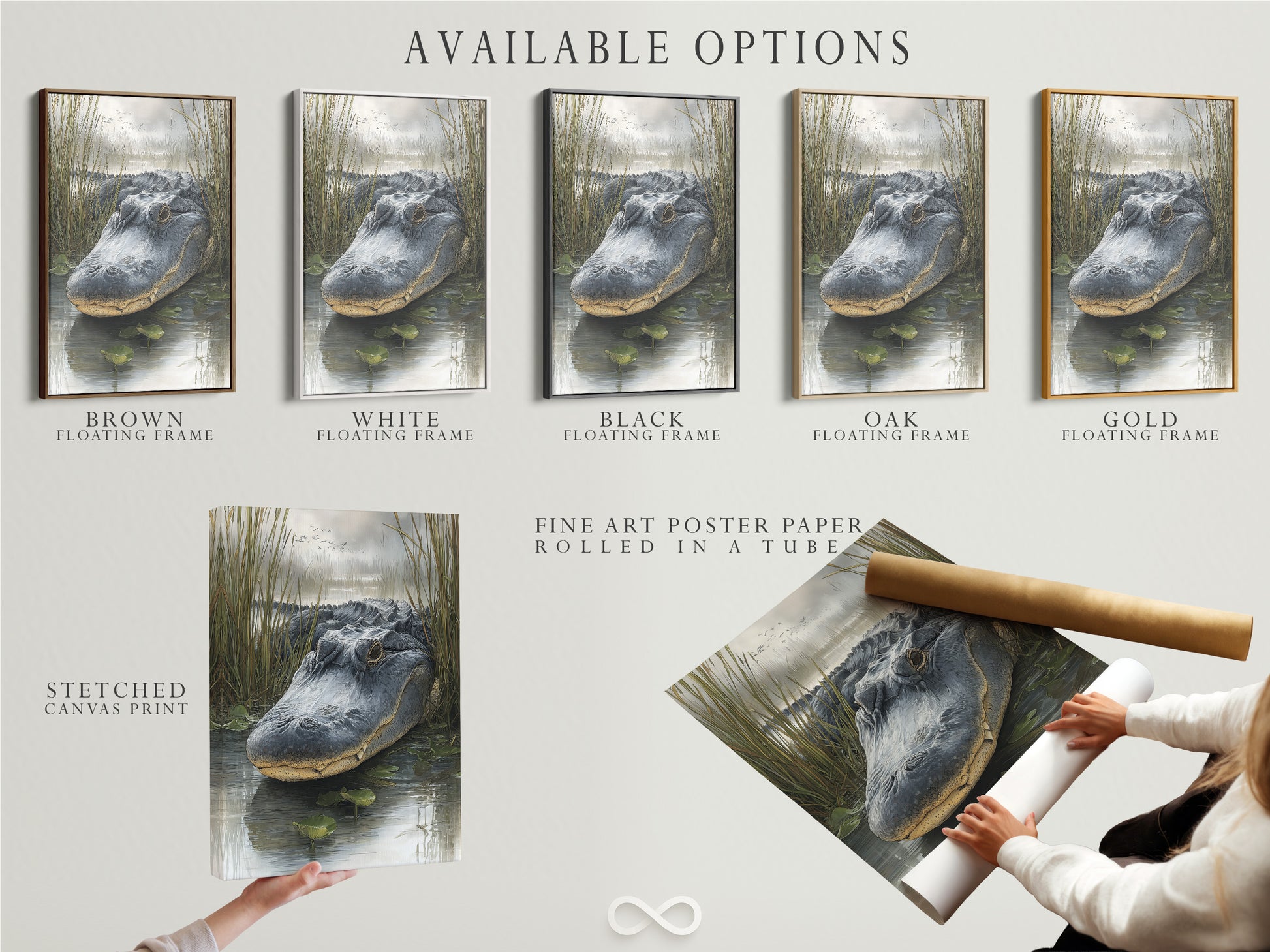 Available options include a stretched canvas print fine art poster paper and floating frame. Explore various styles to suit your taste. Enhance your artwork with these premium options. Transform your space today.