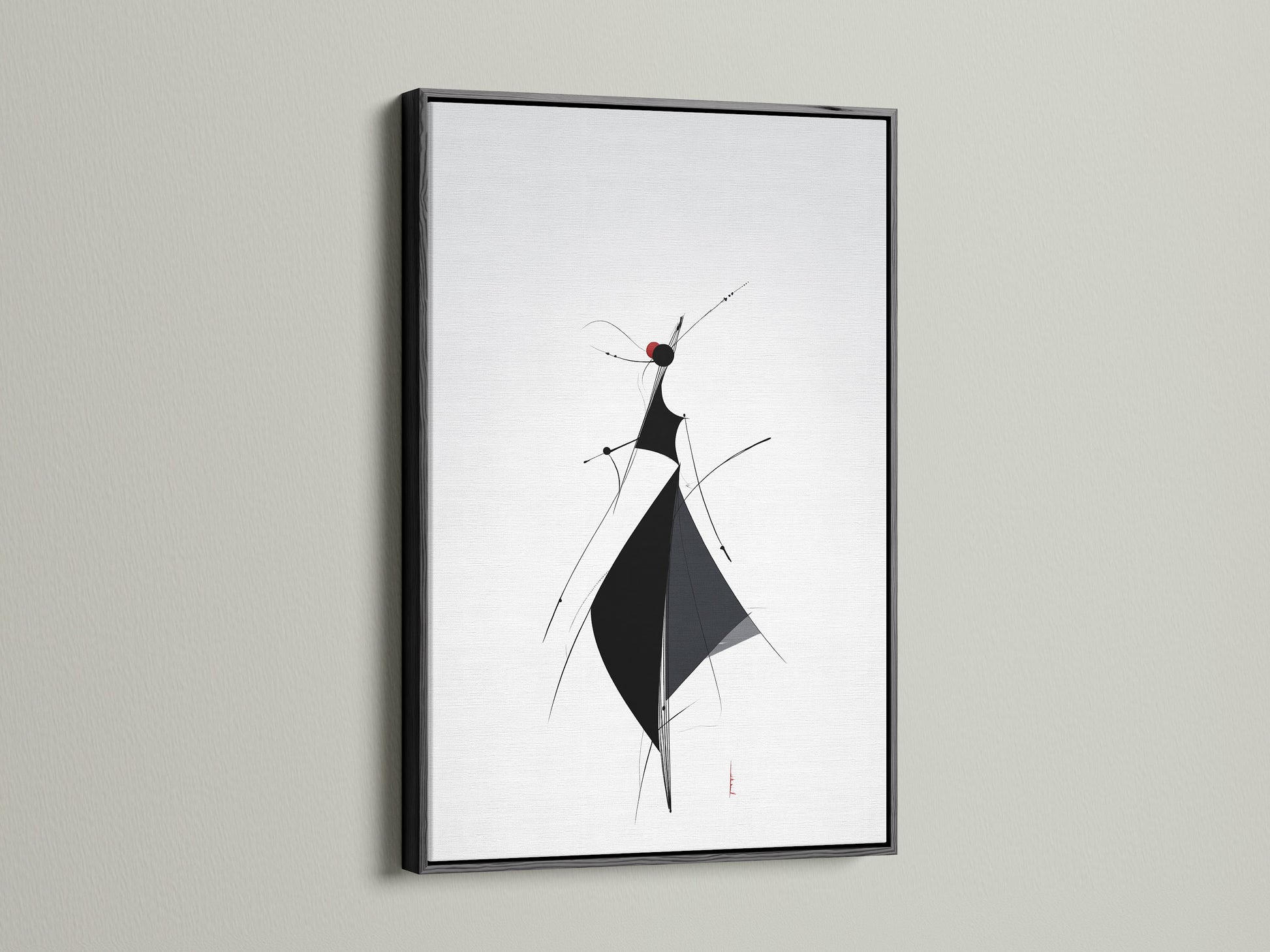 Artwork with a sleek black frame on display. The black frame adds a touch of sophistication. This creates a bold statement. Explore the timeless appeal of black frames. Make your artwork pop with a striking contrast. A sleek addition to any space.