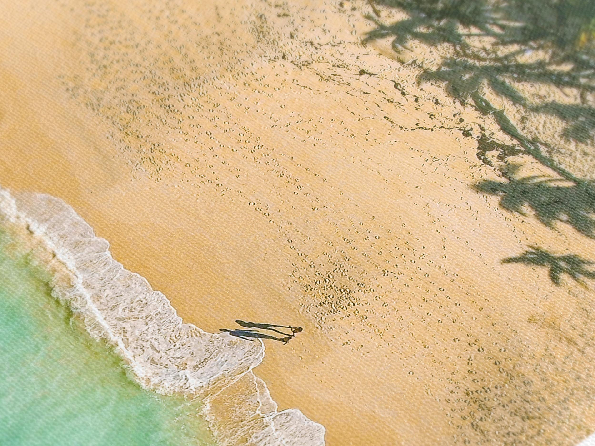 Bahamas Wall Art Aerial Beach Canvas Print Coastal Large Wall Art Tropical Bahamas Shoreline Artwork Modern Beach Art Print Island Decor
