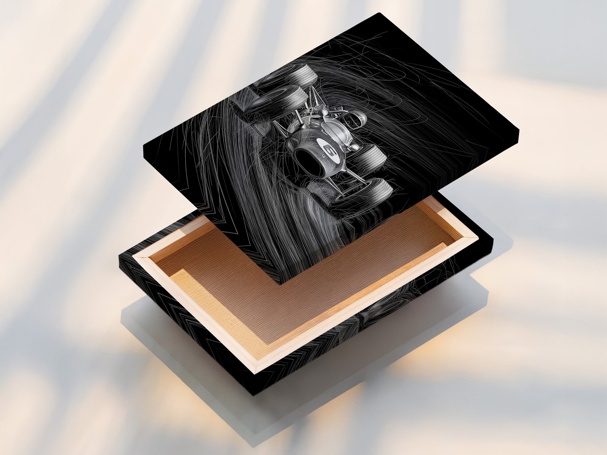 This is a stretched canvas print ready to hang. The canvas is tightly stretched over a wooden frame. Stretched canvas prints offer a gallery-quality look. They are durable and easy to display. Transform your artwork into a stunning canvas print.