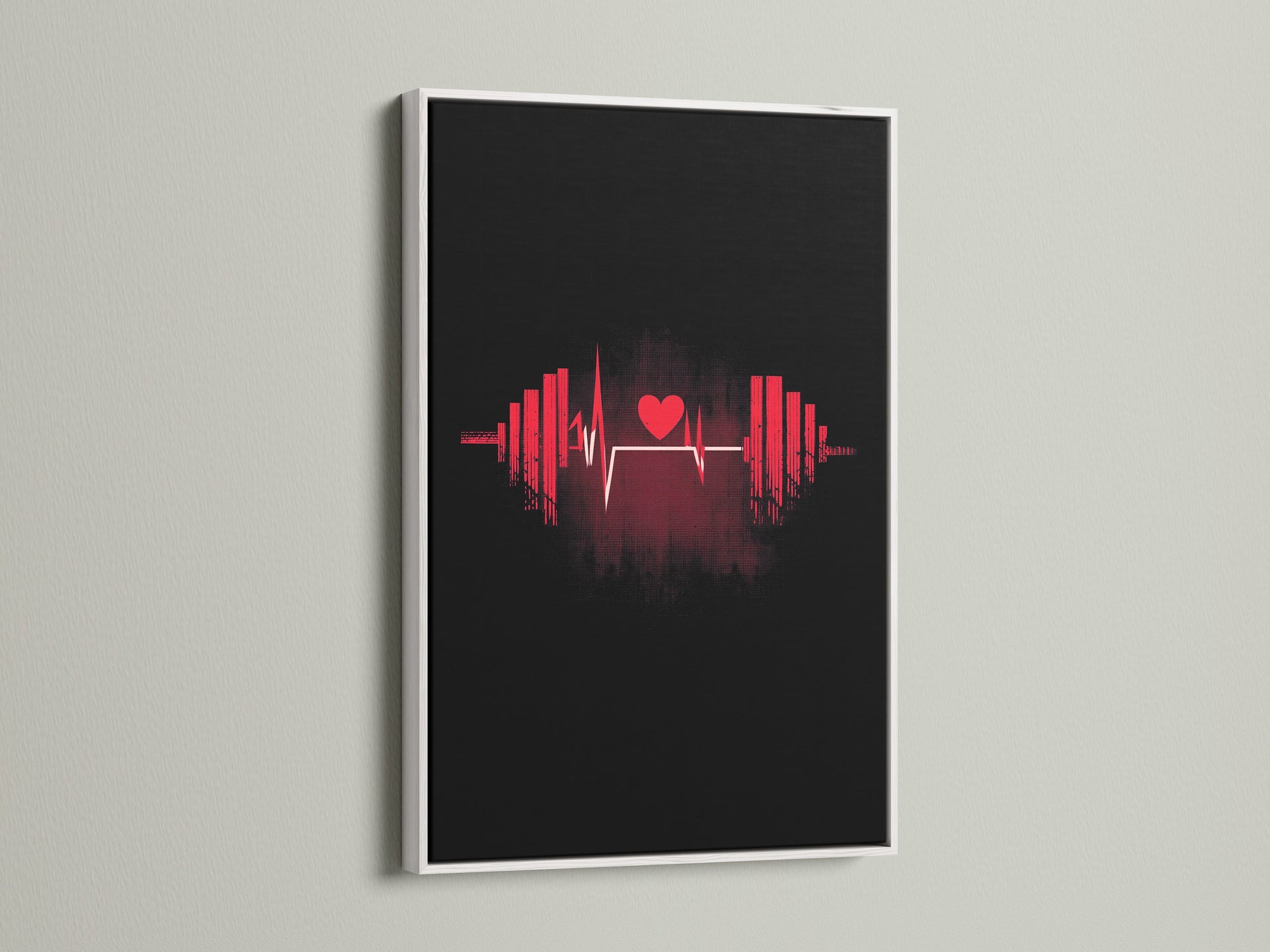 Artwork framed in a clean white frame. The bright white finish offers a fresh look. It blends seamlessly with any interior. White frames create a gallery-like effect. Showcase your artwork with a crisp modern frame.