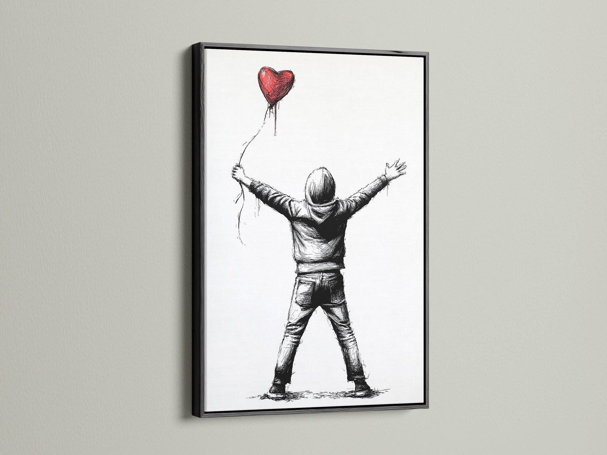 This is a black frame. The black frame adds a touch of elegance. It creates a bold statement. Ideal for contemporary artwork. Make your art stand out with a black frame. A classic choice for any home.