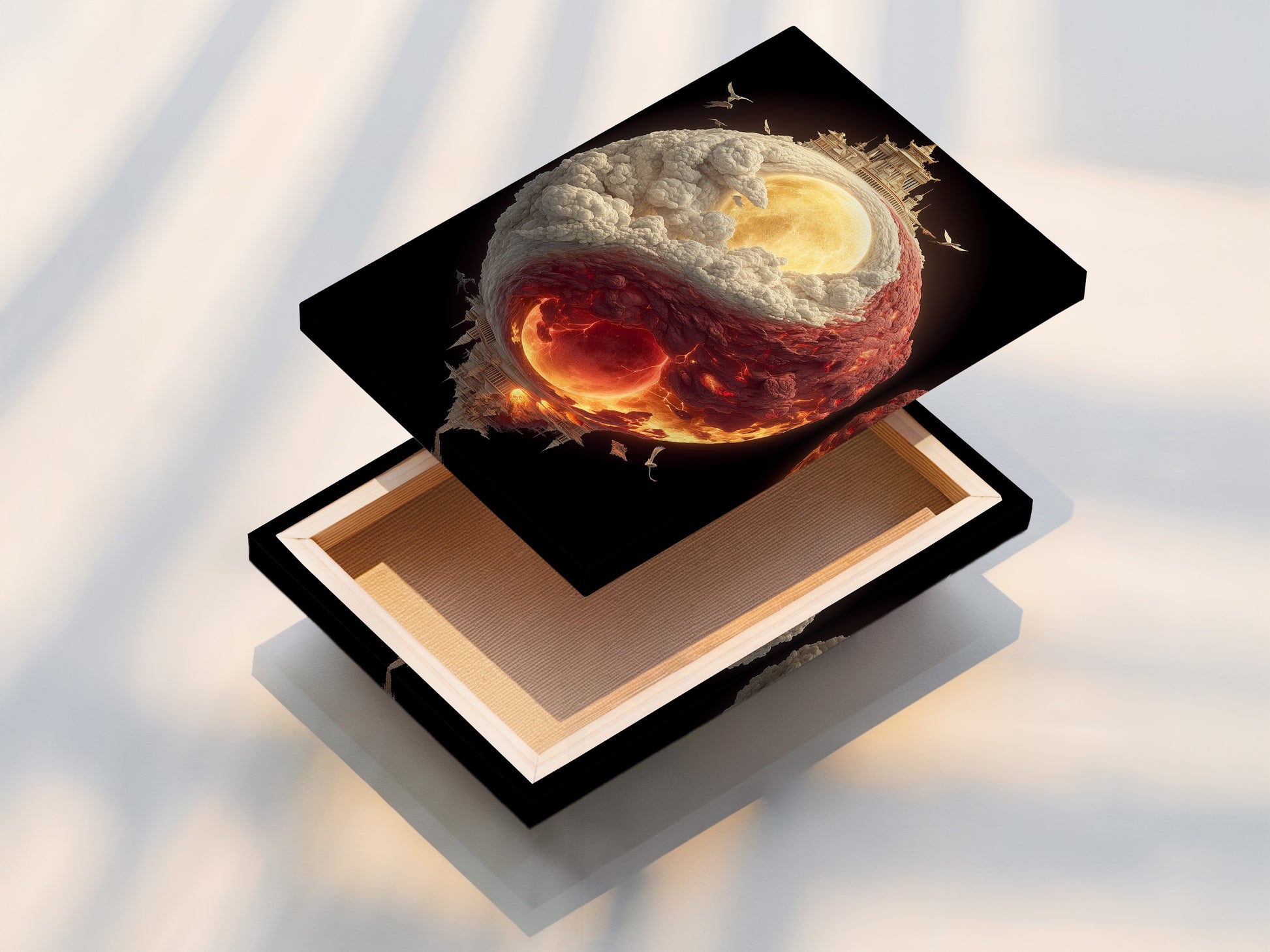 High-quality stretched canvas print. The canvas is stretched perfectly. Ready for display. The texture of the canvas enhances the artwork. Discover the beauty of a stretched canvas print. Transform your art into a gallery-worthy piece. It offers a professional finish.