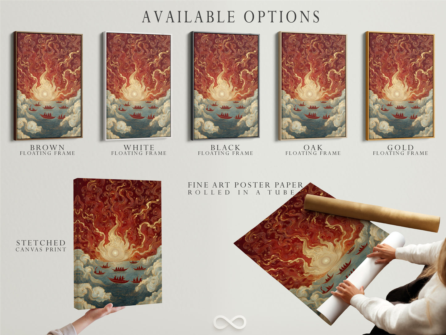 Explore available options for Asian Maritime artwork. Choose from stretched canvas prints fine art poster paper or floating frames. This vintage Chinese ships art print is perfect for any style. Elevate your decor today.