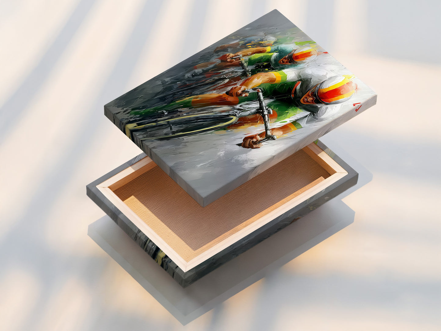 A stretched canvas print is shown. The canvas print is ready to hang. It offers a gallery-wrapped look. The print is vibrant. It is a durable option. It transforms any space.