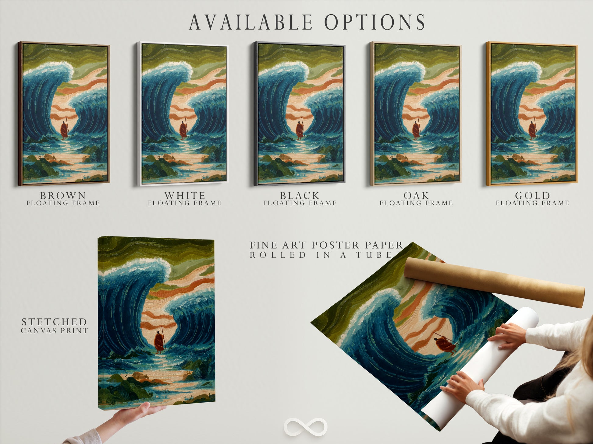 Available options for art prints. These include stretched canvas prints fine art poster paper and floating frames. Explore various display styles to suit your taste. Customize your art to match your decor. Discover the perfect presentation for your artwork.