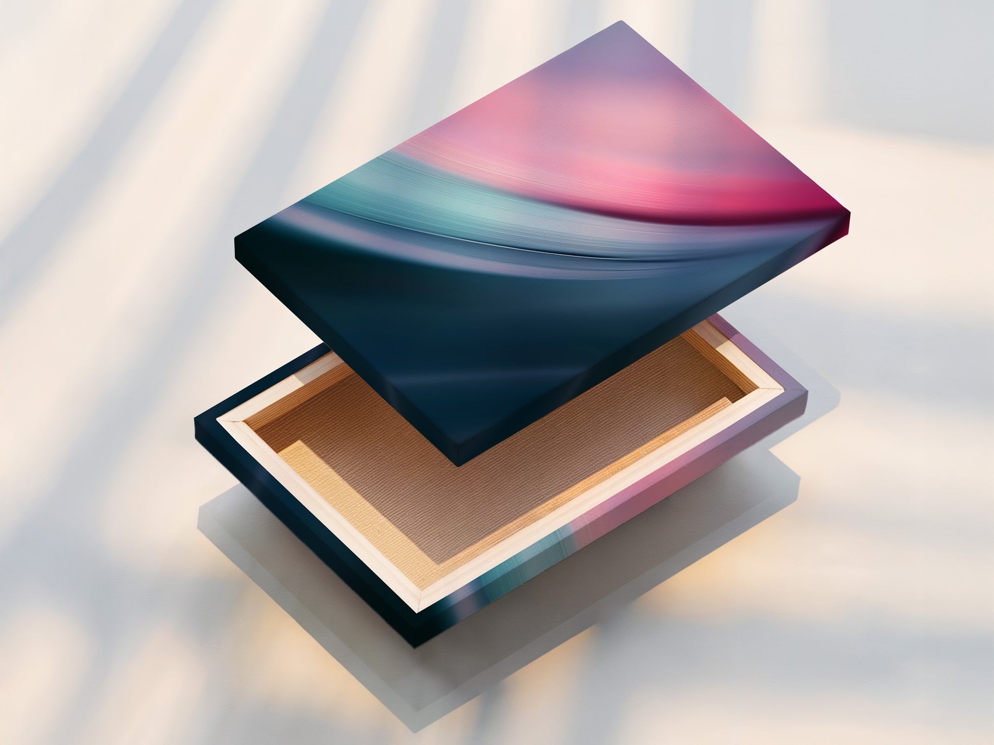 A stretched canvas print displayed beautifully. The canvas is stretched perfectly for a smooth finish. The art wraps around the frame for a modern look. Ready to hang and enjoy in your space. Experience art on a professionally stretched canvas. Enhance your decor with canvas art.