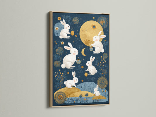 A captivating oak frame enhances this artwork. The warm tones of the oak add a touch of natural elegance. It is ideal for a classic or rustic interior. Discover how an oak frame can transform your space.