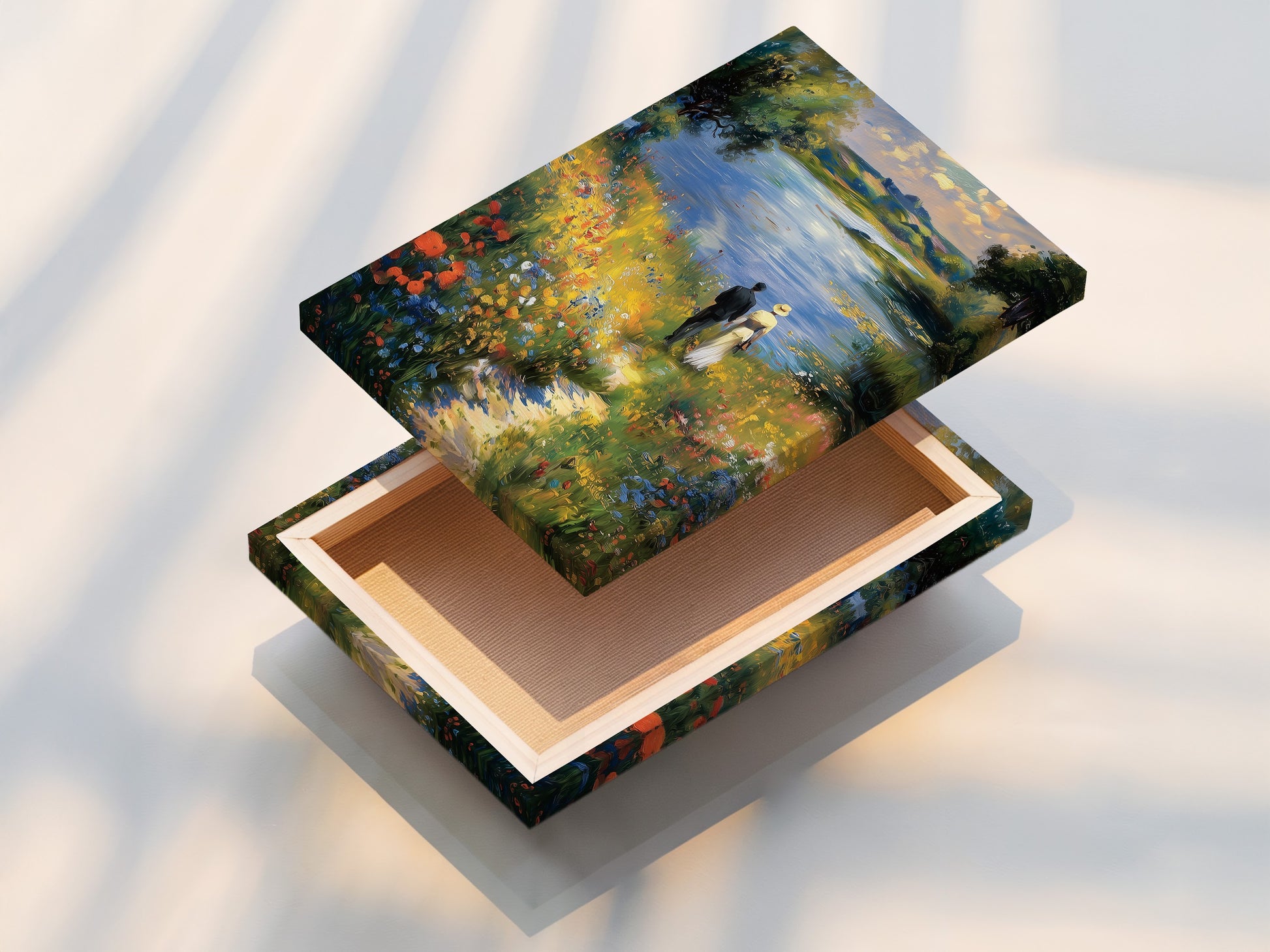 Stretched canvas print showcases vibrant artwork. The stretched canvas is ready to hang. The canvas print brings art to life. See the texture and depth of the art. Enjoy gallery-quality prints at home.