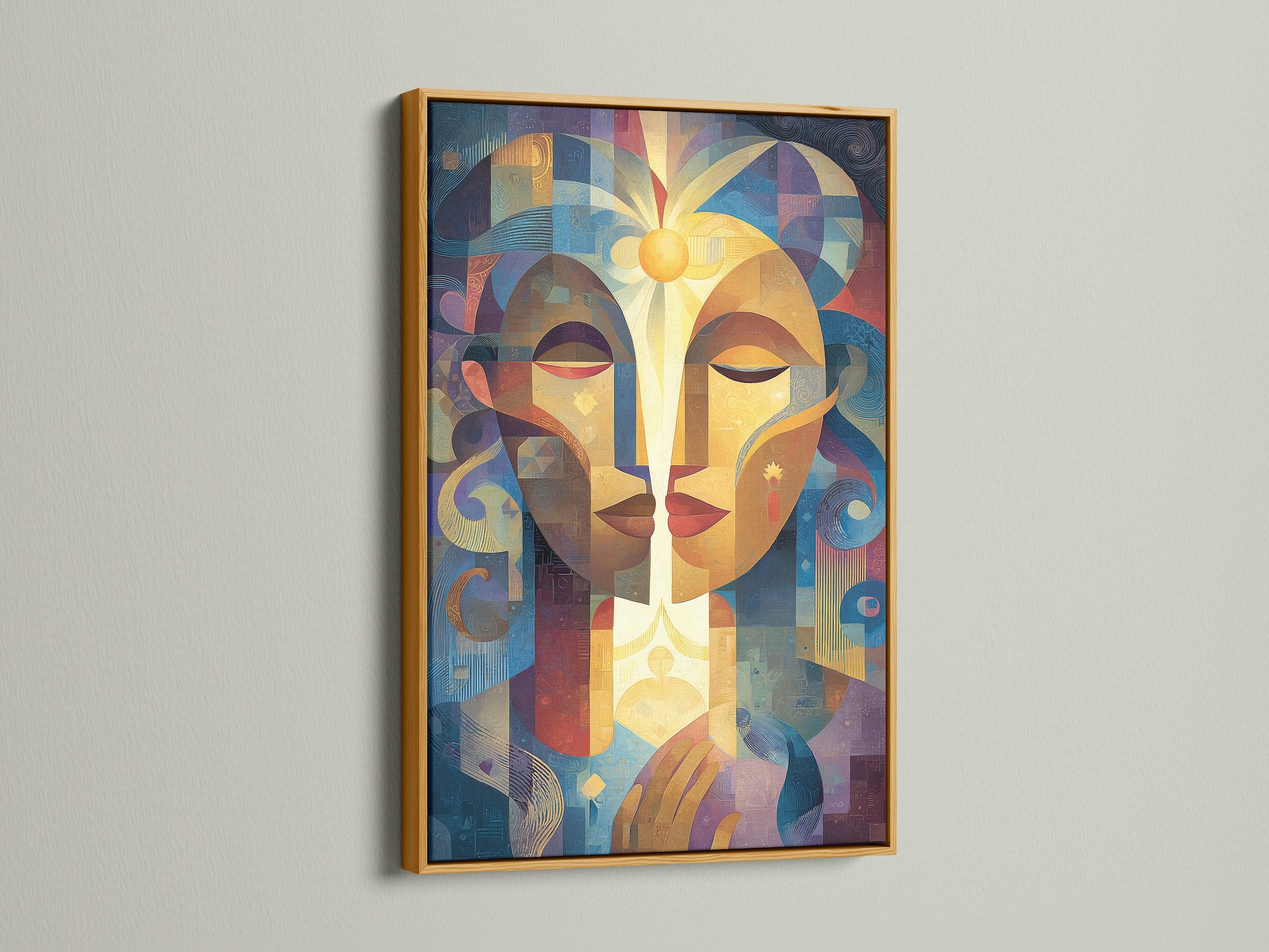 The gold frame exudes luxury and sophistication. It complements the vibrant artwork. Gold frames add a touch of glamour to any interior. Discover the beauty of gold framed prints. Showcase your art in style.