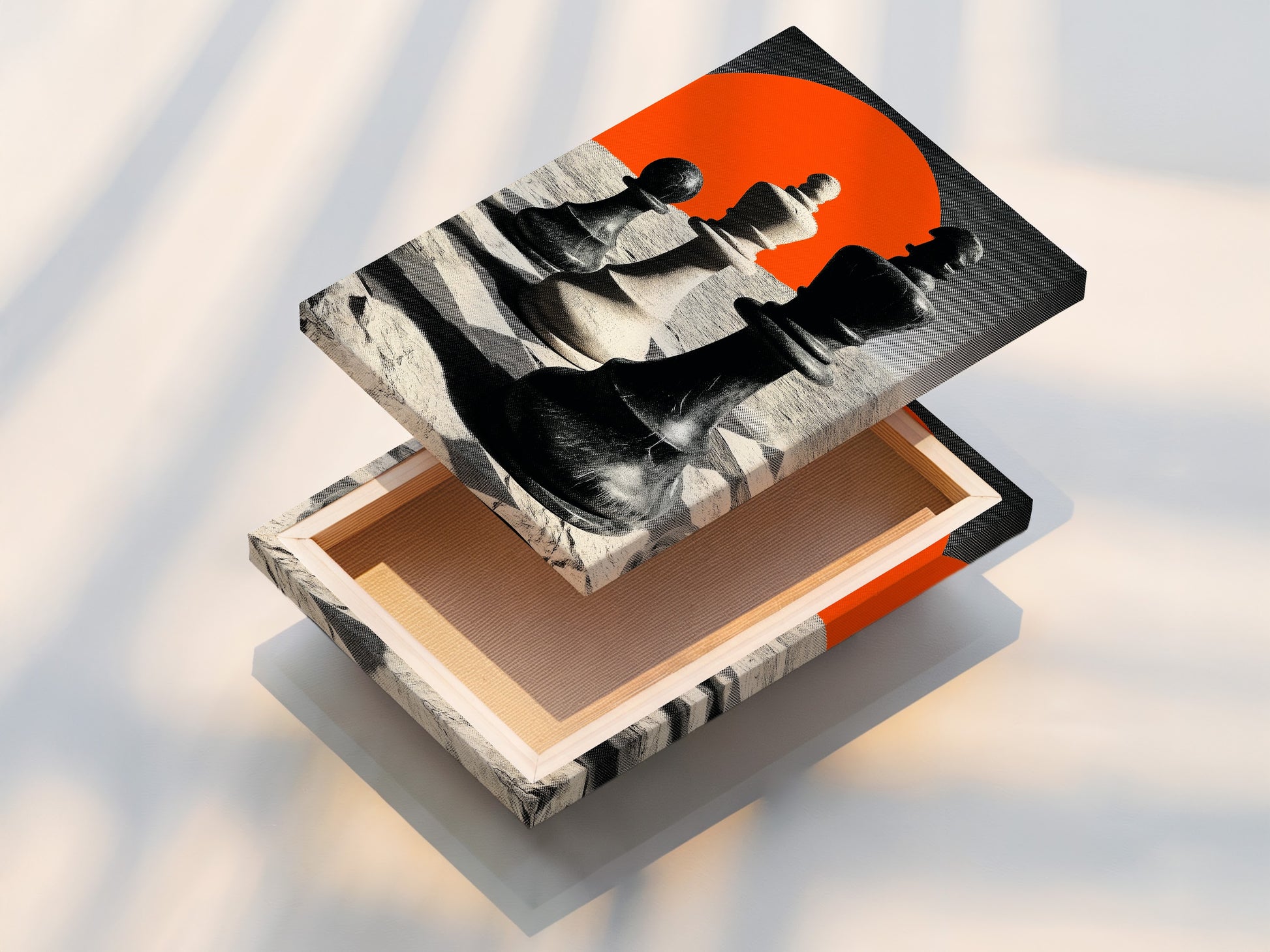 This image shows a stretched canvas print. The canvas is tightly stretched over a wooden frame. The print is vibrant and detailed. It is ready to hang. This stretched canvas print offers a gallery-quality look. It enhances any room with its artistic presence. Enjoy the texture and depth of the canvas.