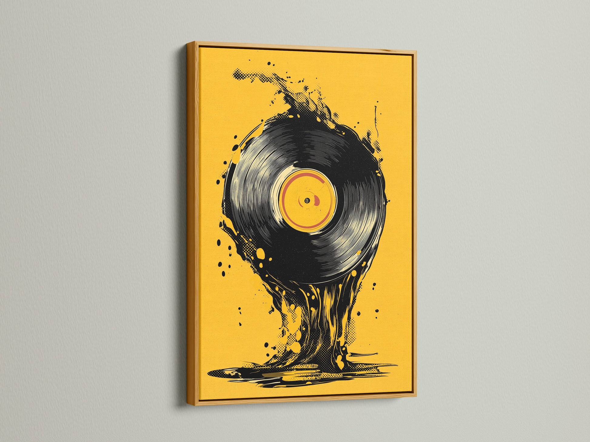 The artwork is displayed in a gold frame. The metallic finish adds a touch of luxury. It enhances the visual appeal of the artwork. Gold frames are perfect for adding elegance and glamor to your wall decor.