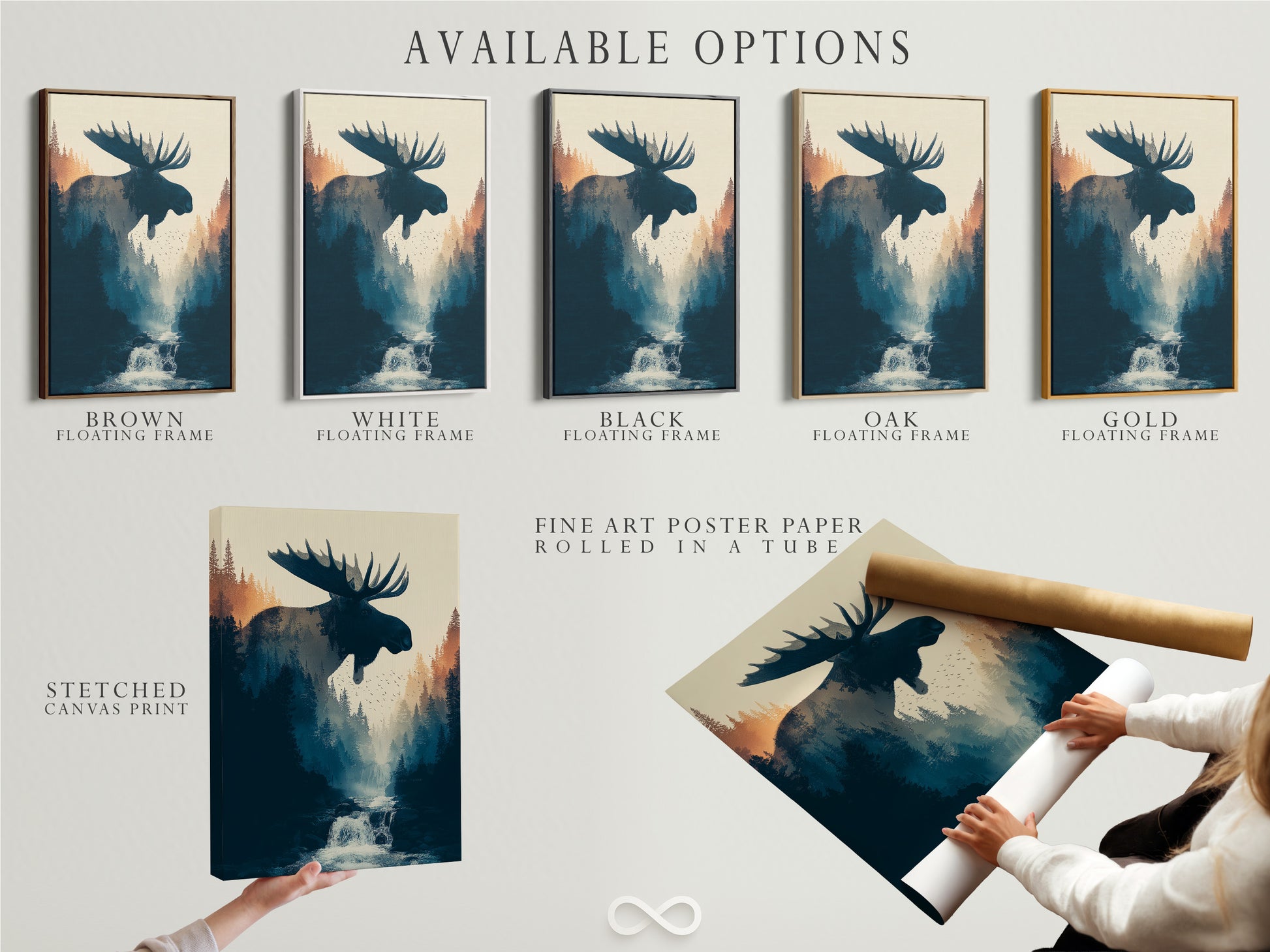 Explore our available art options. Choose from stretched canvas prints. Select fine art poster paper. Opt for a floating frame. Customize your artwork to fit your unique style. Find the perfect art to transform your space.