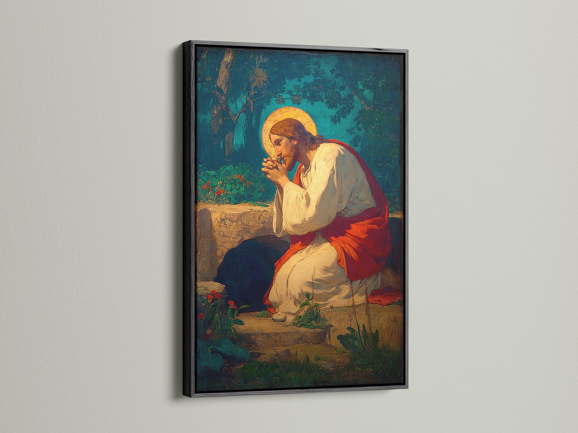 This artwork features a sleek black frame. The frame adds a touch of sophistication to any piece. This is a classic and versatile choice for framing your favorite art. Browse our selection of black frames. Elevate your art collection with our premium frames.