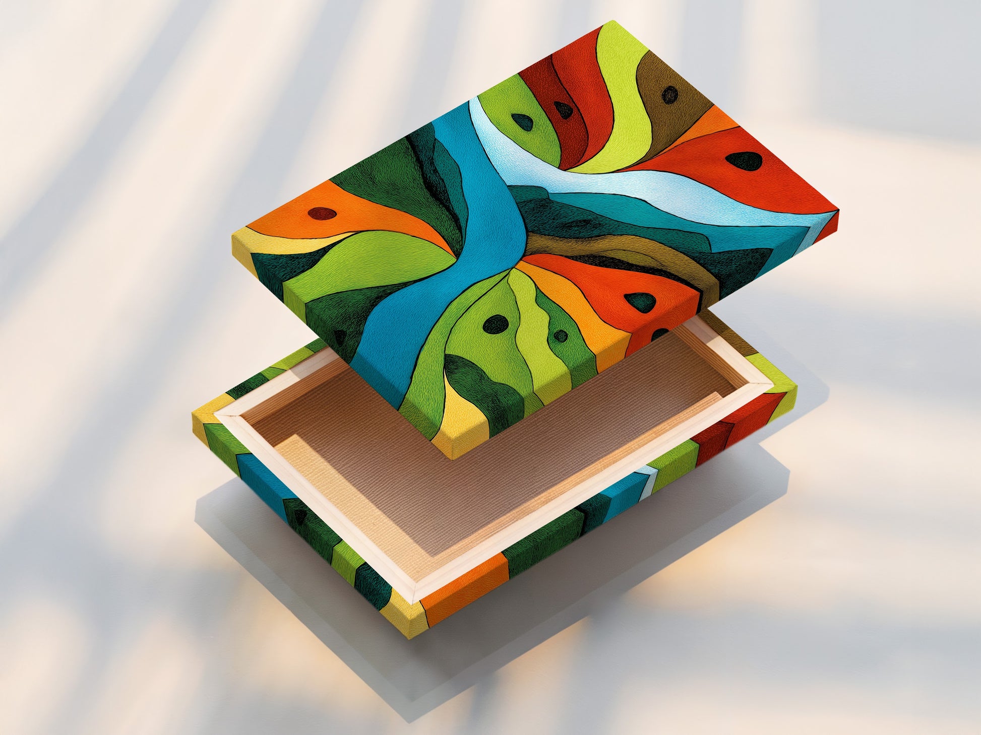 A stretched canvas print is ready to hang. The canvas texture adds depth and dimension. Our stretched canvases are professionally mounted. Enjoy gallery-quality artwork in your home. Discover the beauty of canvas prints.