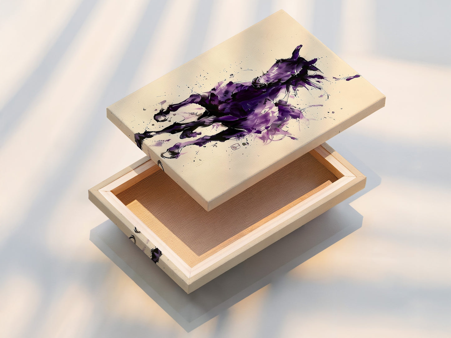 Admire this stretched canvas print. The canvas creates a frameless design. Ready to hang and enjoy instantly. Experience art on a stretched canvas.