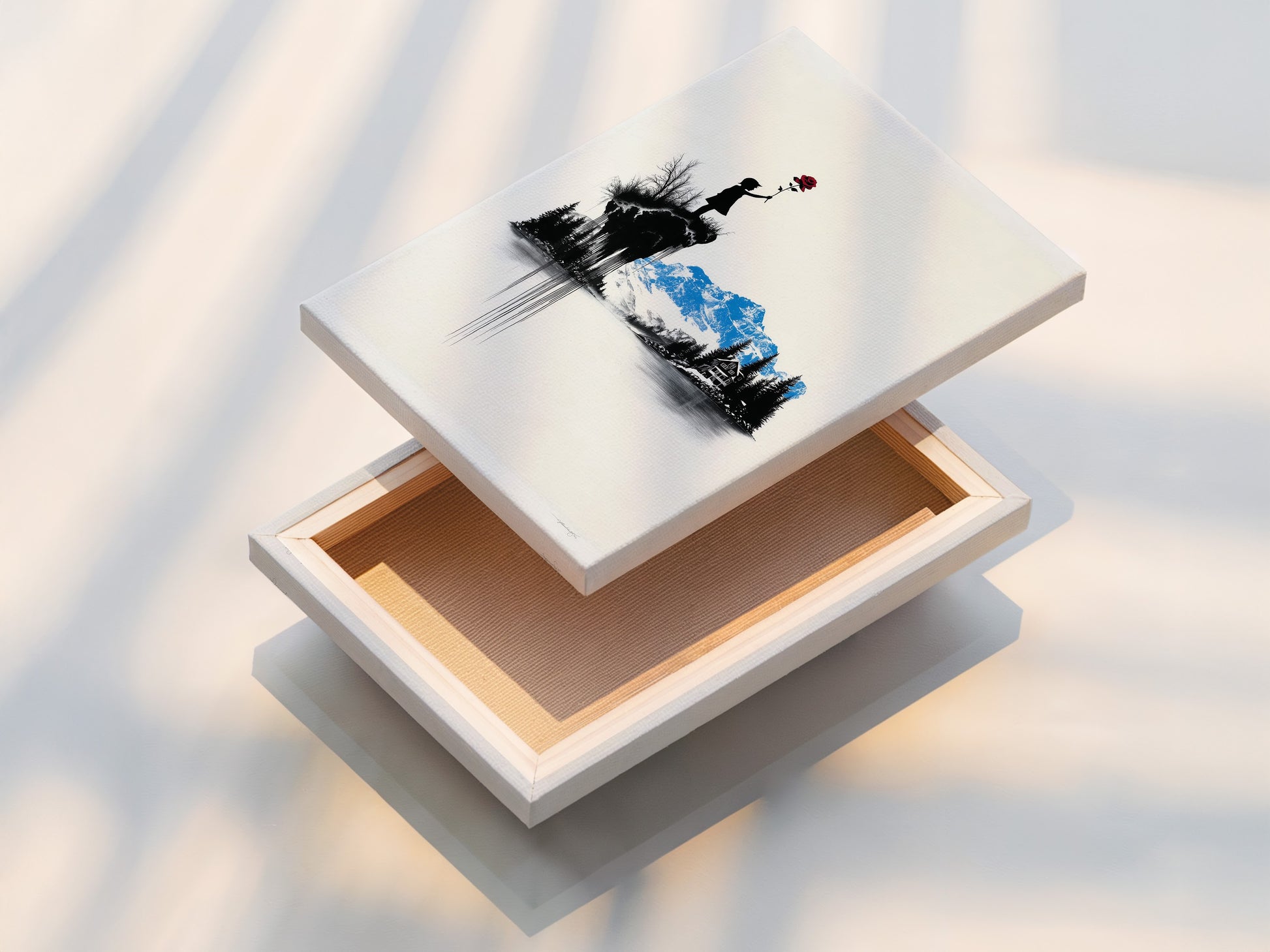 A stretched canvas print is displayed. The canvas provides a textured look. It offers a gallery-wrapped edge. Ready to hang and enjoy in any room in your home or office.