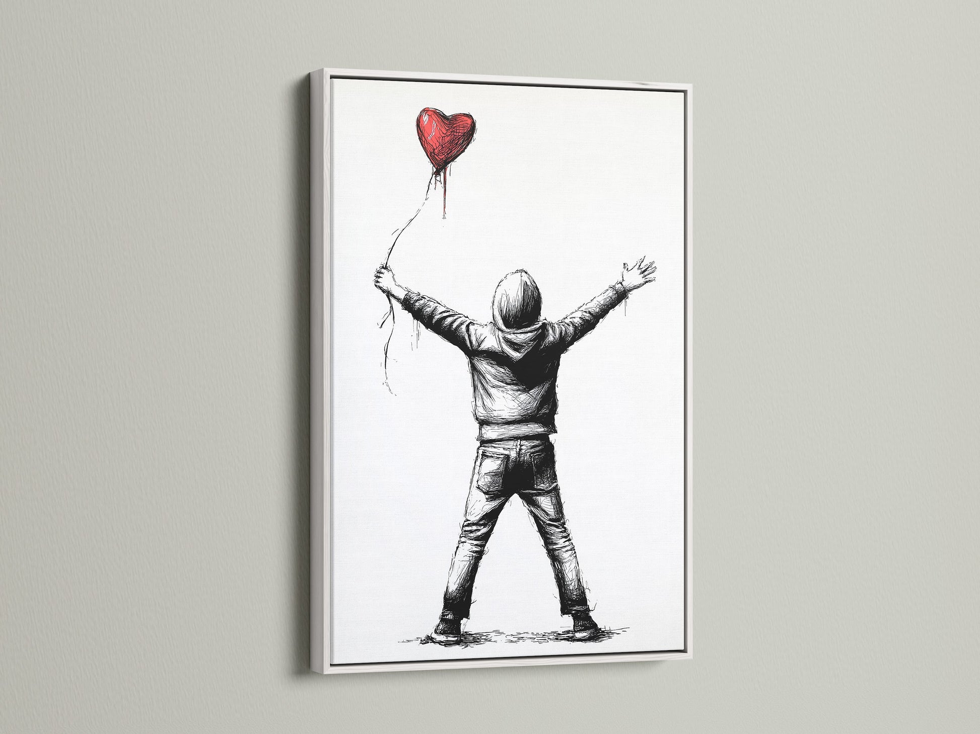 This is a white frame. This frame offers a clean modern look. The white frame enhances any artwork. A versatile choice for any interior. Showcase your art in style with a white frame.