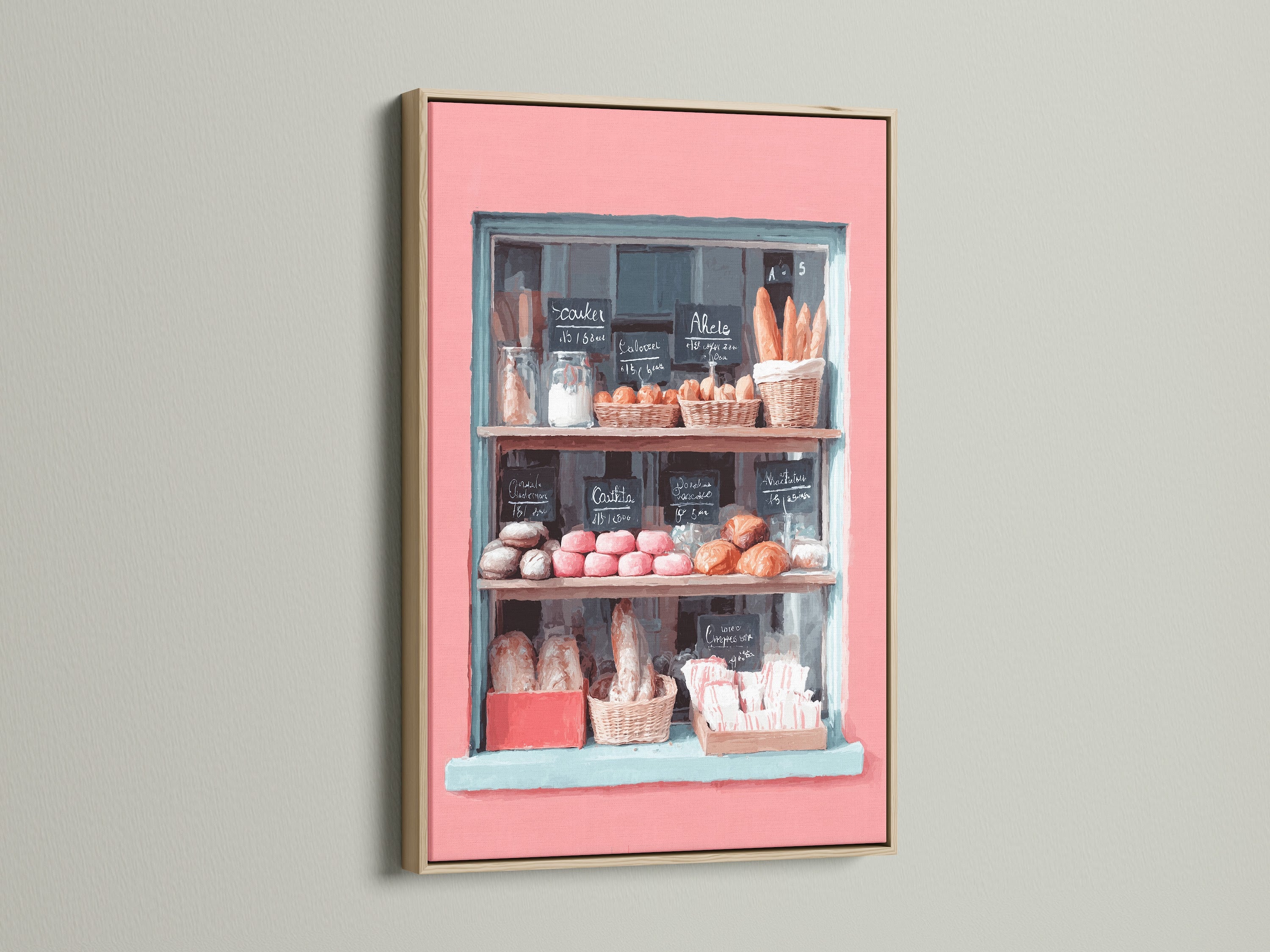 The artwork is showcased in an oak frame. The natural wood grain complements the art. The oak frame adds a rustic touch to the piece. This artwork brings a piece of nature indoors. It creates a cozy and inviting atmosphere. Ideal for living rooms or studies. The frame accentuates the art's beauty.