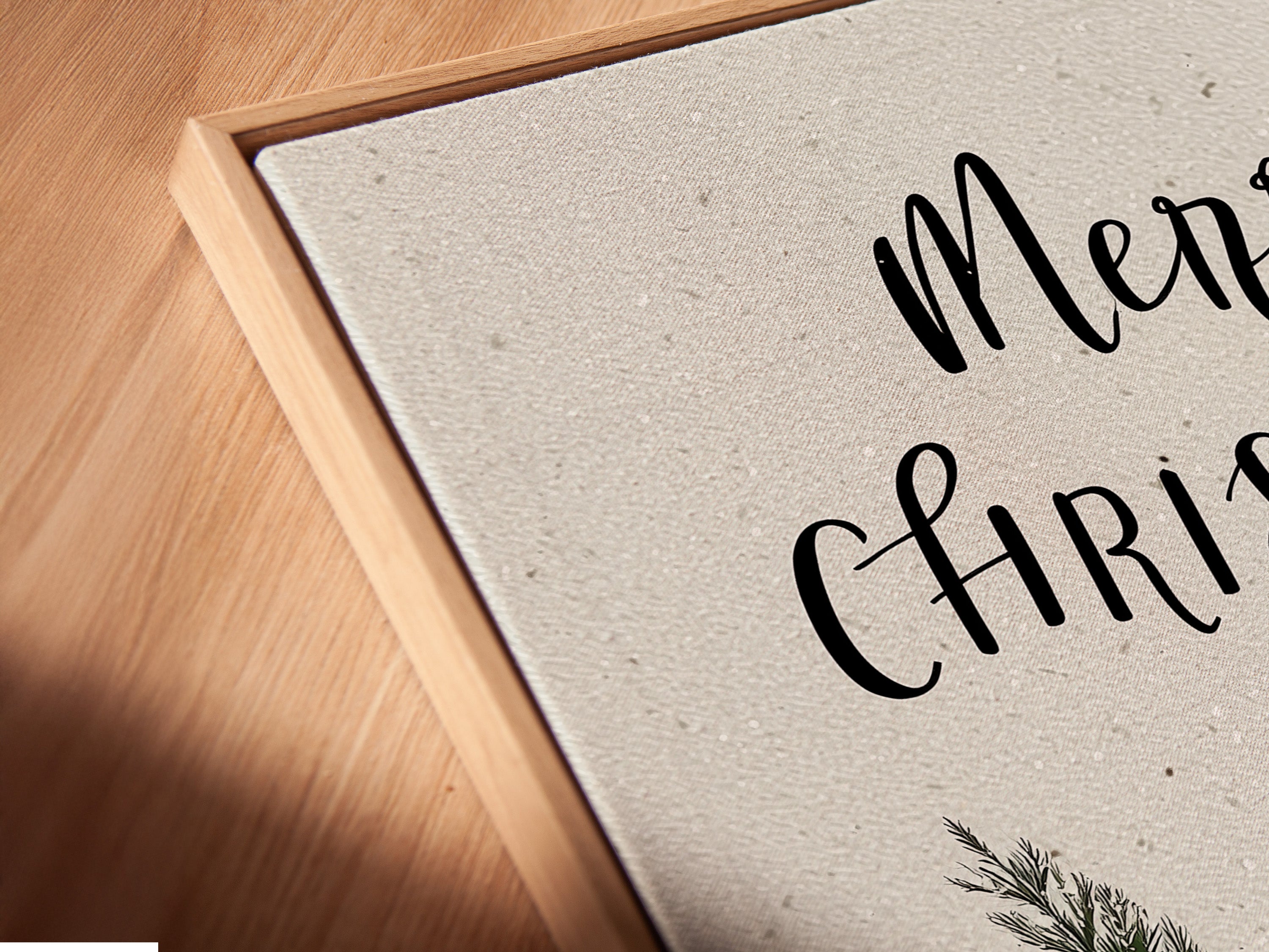 A close-up angled view of a canvas print. It is displayed in a floating frame. The frame enhances the artwork's depth and texture. The canvas print brings the artwork to life. It is a sophisticated addition to any room.