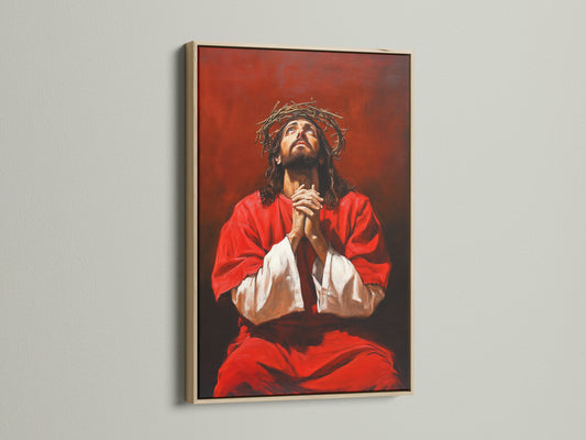 The artwork is displayed in an oak frame. The oak frame enhances the art. This frame provides a natural touch. Find the perfect oak frame for your home or office. It will add warmth to any room.