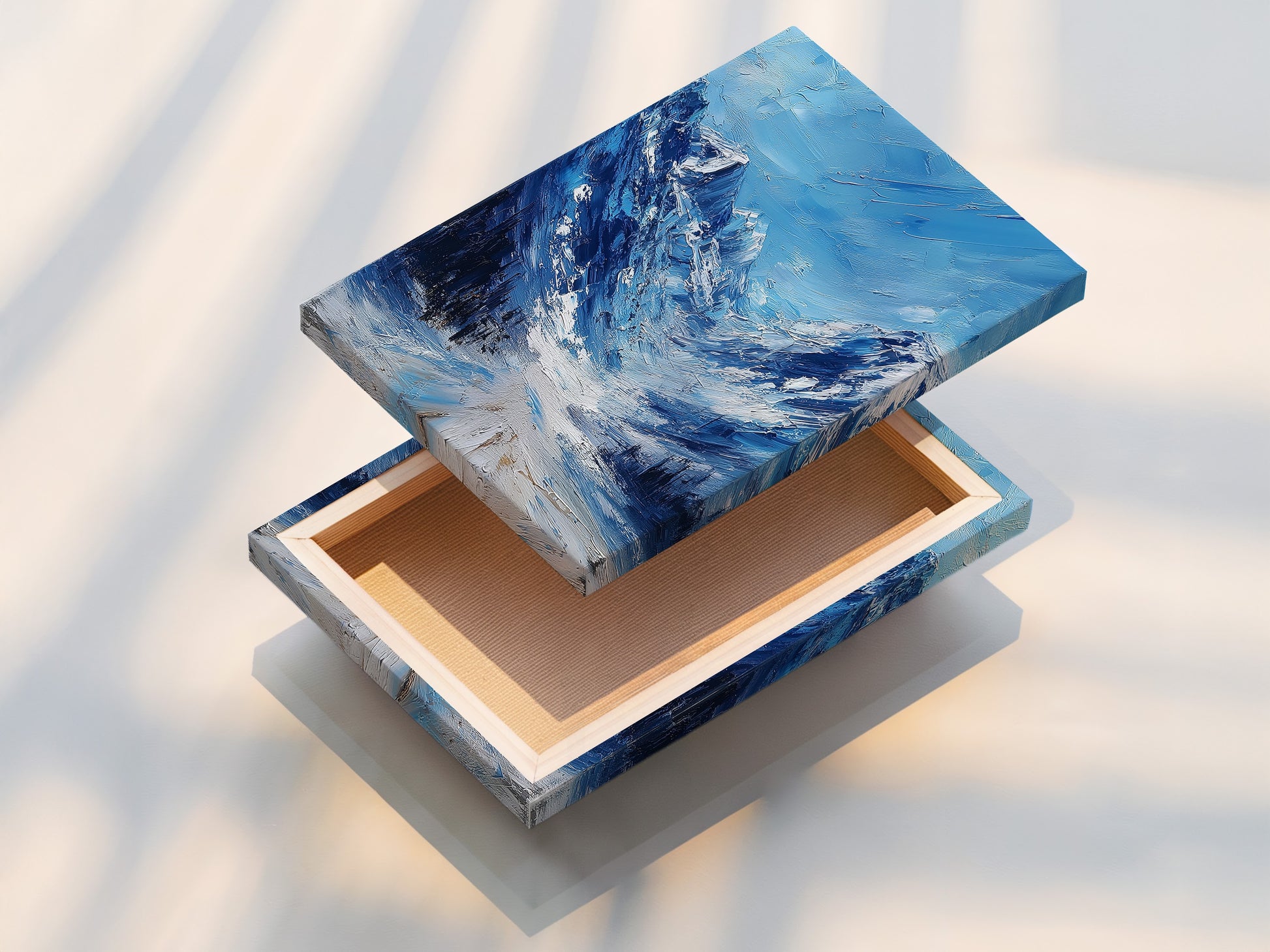 The stretched canvas print is ready to hang. This print provides a gallery-wrapped look. The canvas print showcases the artwork's texture. The stretched canvas enhances the artwork's depth. The print is durable and long-lasting. Enjoy the art on a high-quality canvas.