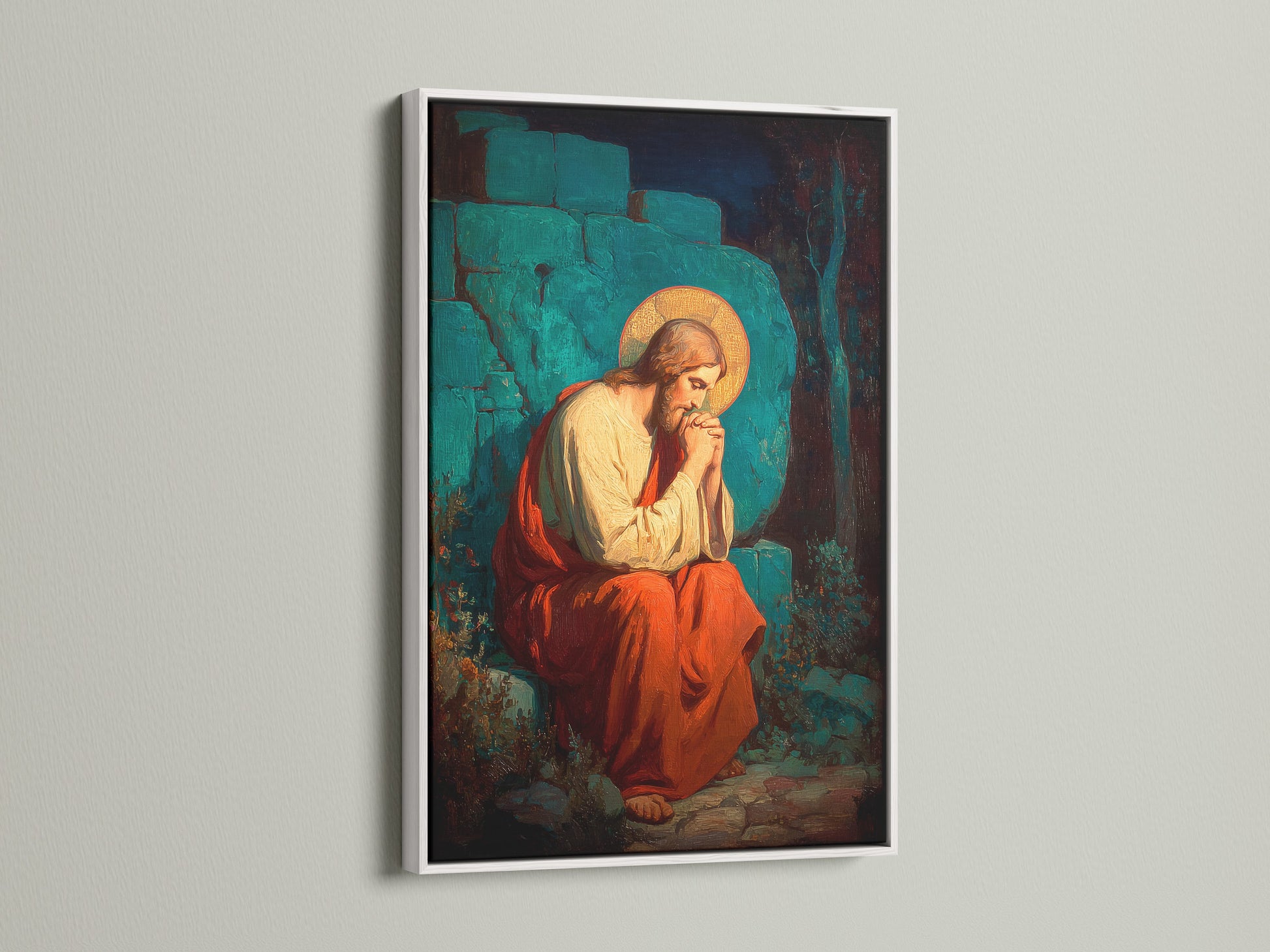 This artwork looks great in a white frame. The clean white border creates a fresh look. It brightens up any room. White frames offer a modern and minimalist touch. They make the colors in the artwork pop. A perfect choice for artwork display.