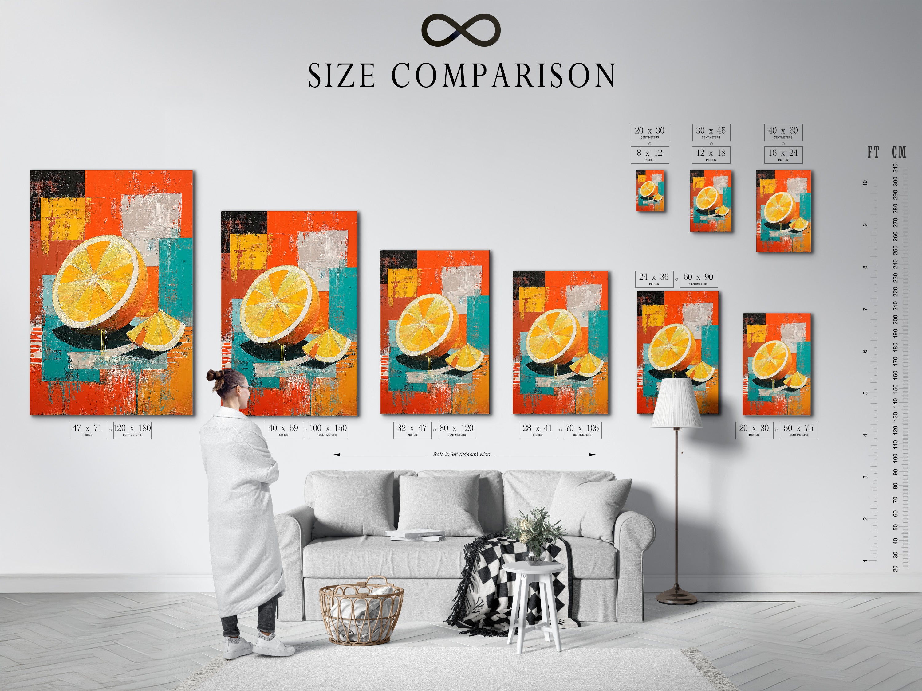 Refer to our size comparison chart to choose the perfect artwork. This chart helps visualize different sizes. It ensures the art fits your space. Find the ideal dimensions for your needs. Make informed decisions with our guide. Get a feel for the scale.