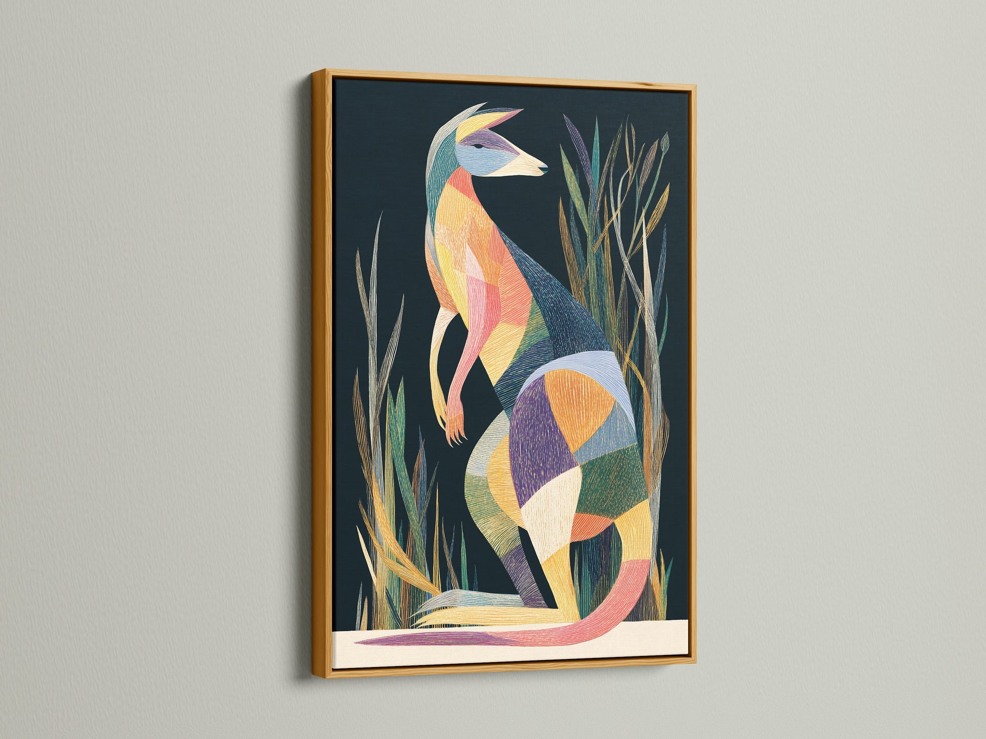 Admire the luxurious gold frame. This frame adds a touch of glamour and sophistication. The gold finish enhances the artwork's richness. Perfect for creating a focal point. Transform your art into a masterpiece.