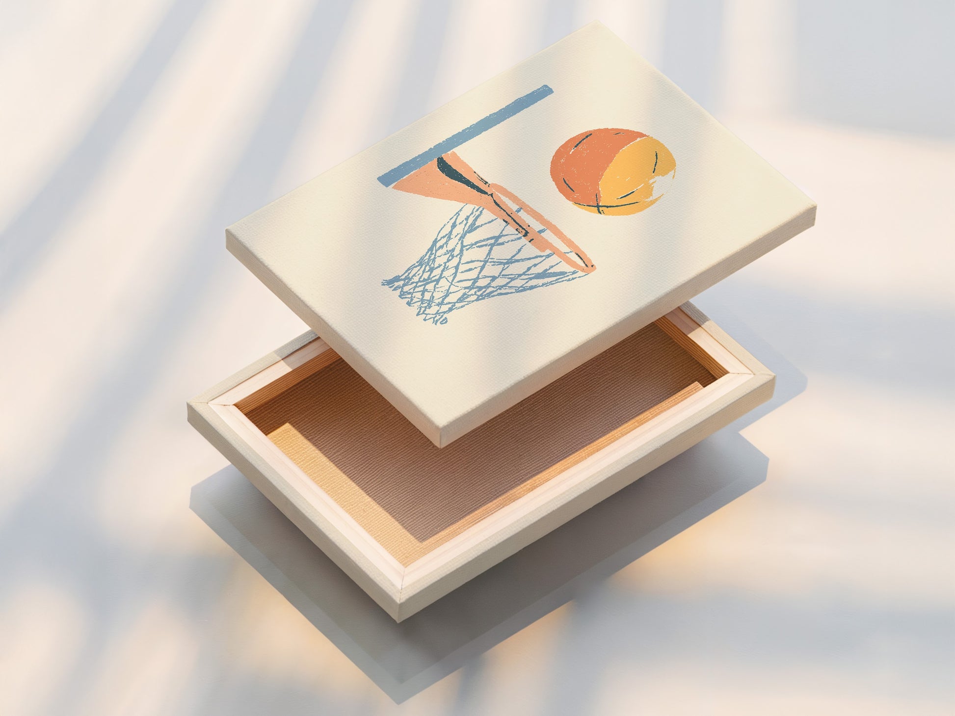 A stretched canvas print is displayed. The canvas adds texture and depth to the artwork. This printing method is a popular choice for art enthusiasts. It creates a gallery-worthy look.