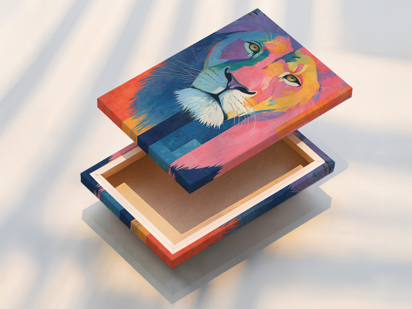 This is a stretched canvas print. The canvas is stretched perfectly. It provides a ready to hang artwork. The texture of the canvas enhances the artwork's depth. It brings a gallery wrapped finish.
