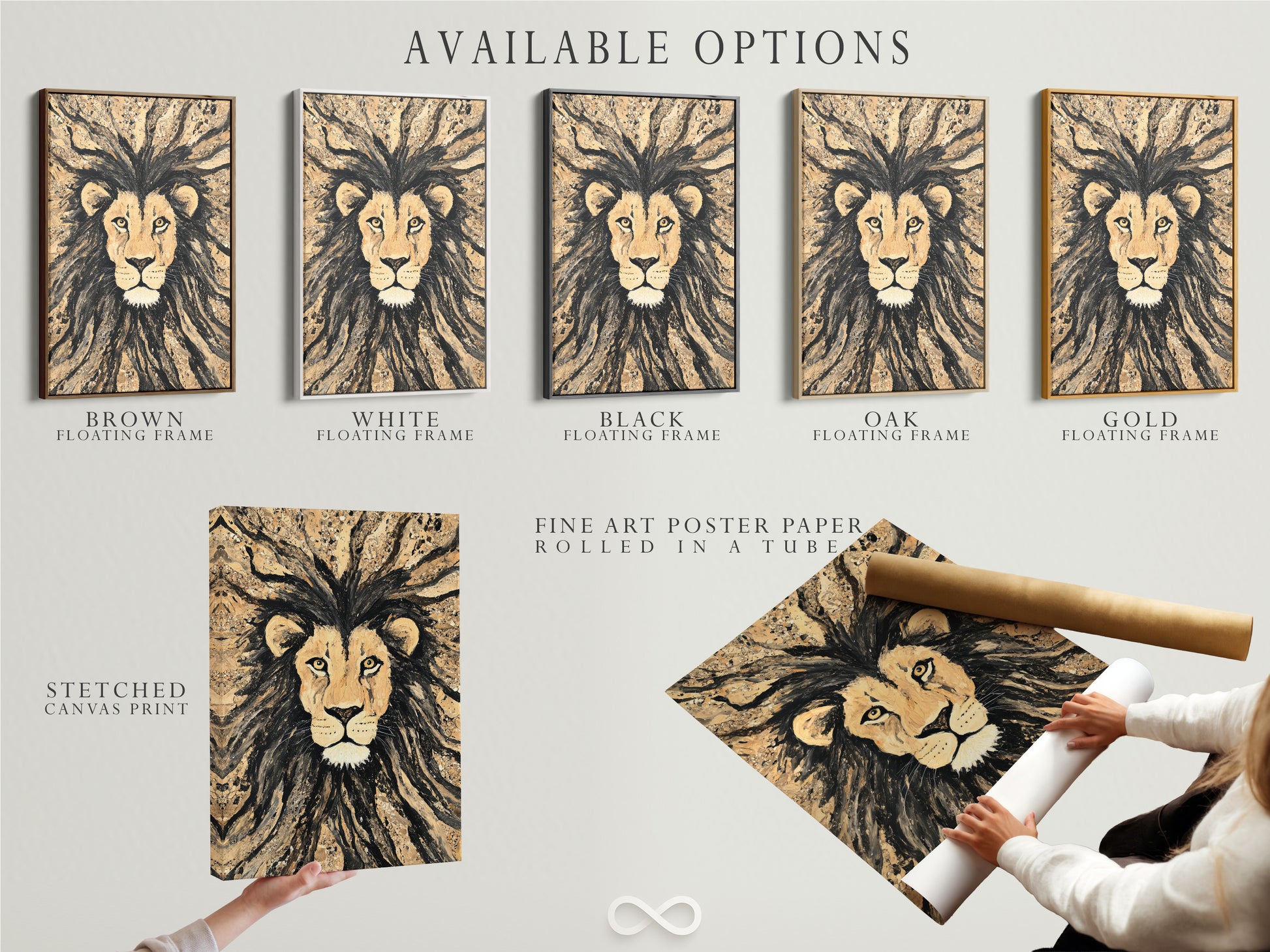 Explore available options for your art. Including stretched canvas prints. As well as fine art poster paper. And floating frames. Customize your art to match your style. Find the perfect presentation for your pieces. Transform your living space today.