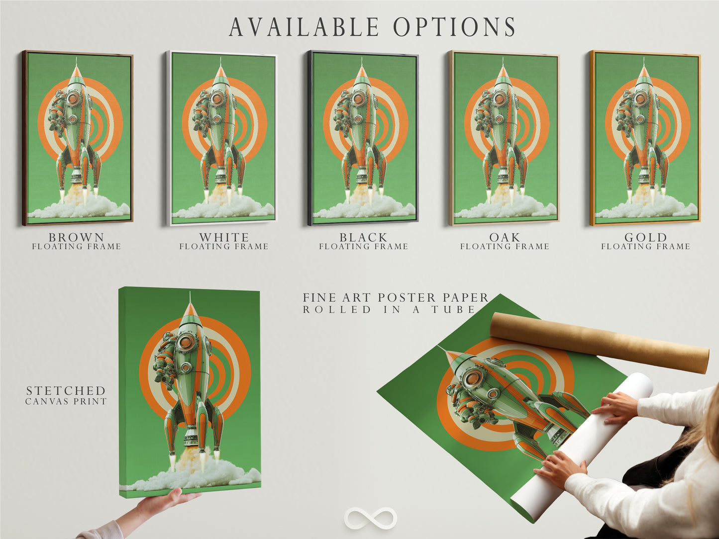 Explore available options for your art. Choose from a stretched canvas print. Fine art poster paper is also available. Consider a floating frame to elevate your artwork. Find the perfect presentation for your style and space.