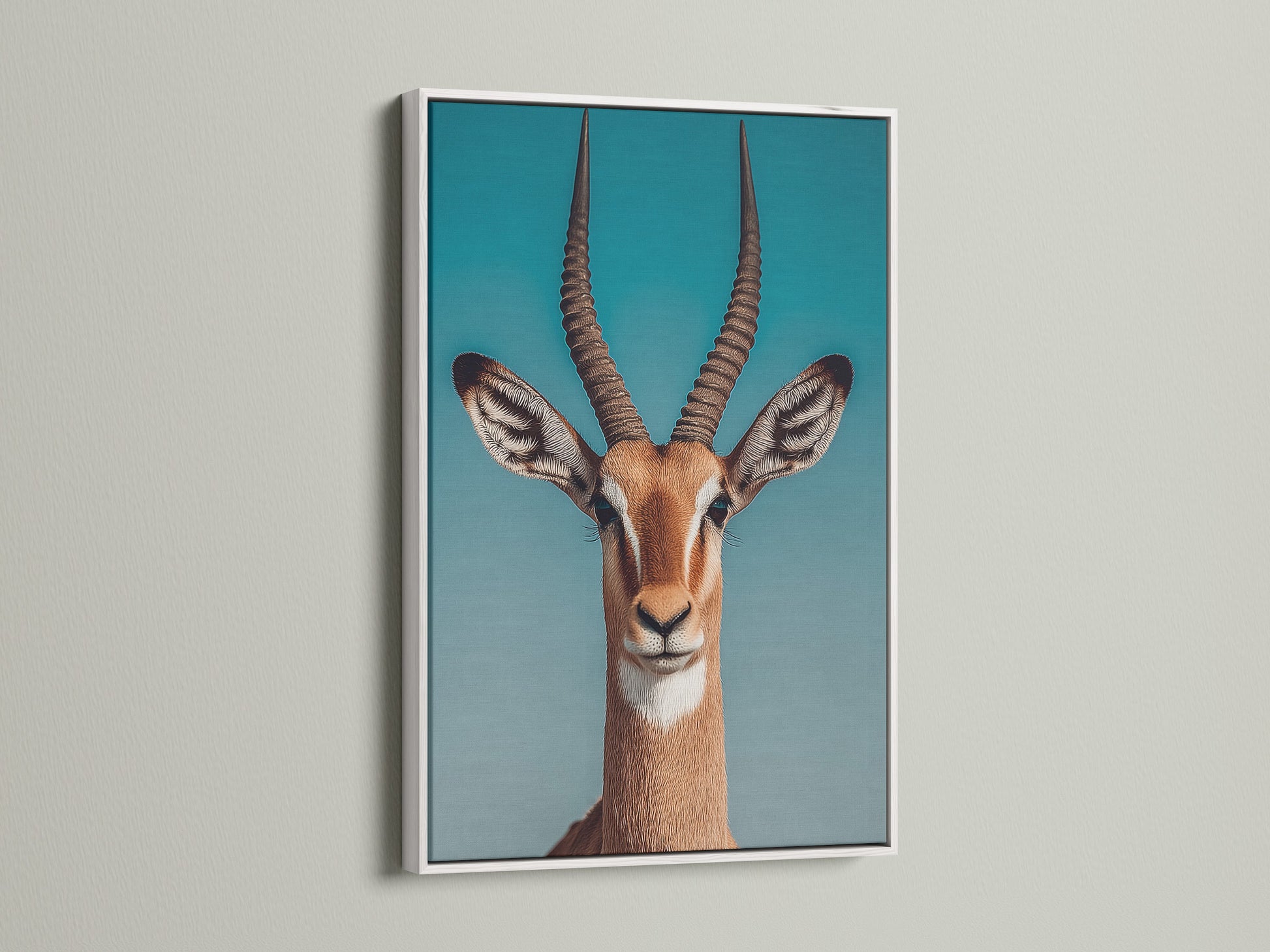 Discover the purity of a white frame highlighting a stunning artwork. Its clean aesthetic brings a modern touch. This frame enhances color vibrancy. Make artwork pop against any wall. This is ideal for contemporary spaces. Enjoy a gallery-like feel at home.