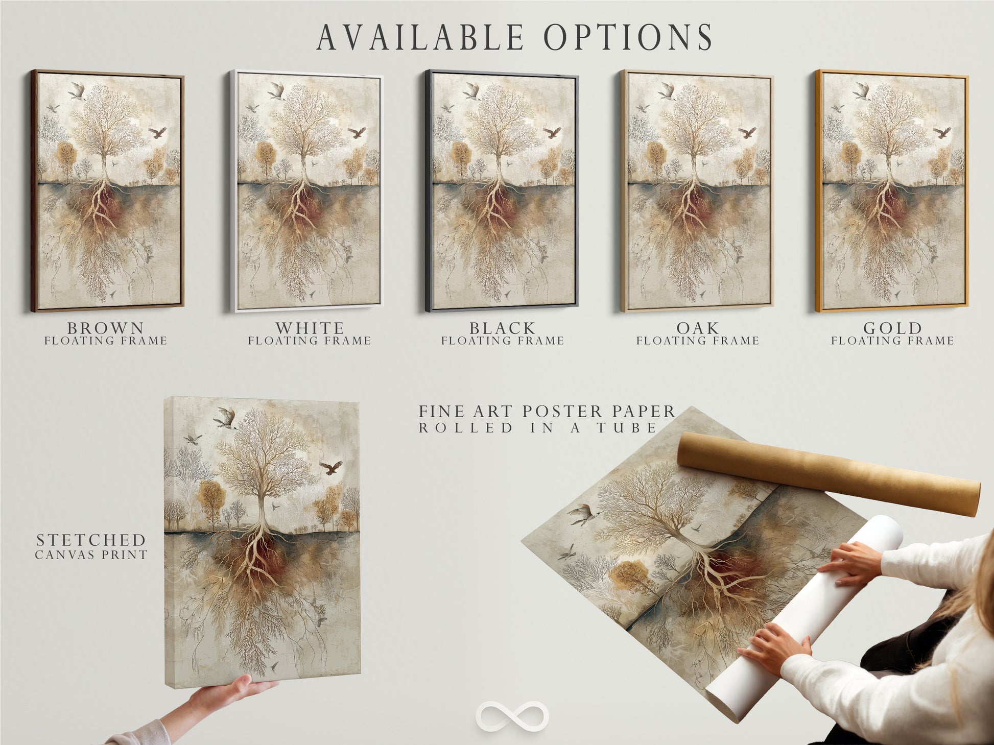 Explore available art options. Choose from stretched canvas prints. Select fine art poster paper. Consider a floating frame. Customize art to match your personal style. Find the perfect medium for your favorite artwork. Create a unique and personalized art collection.