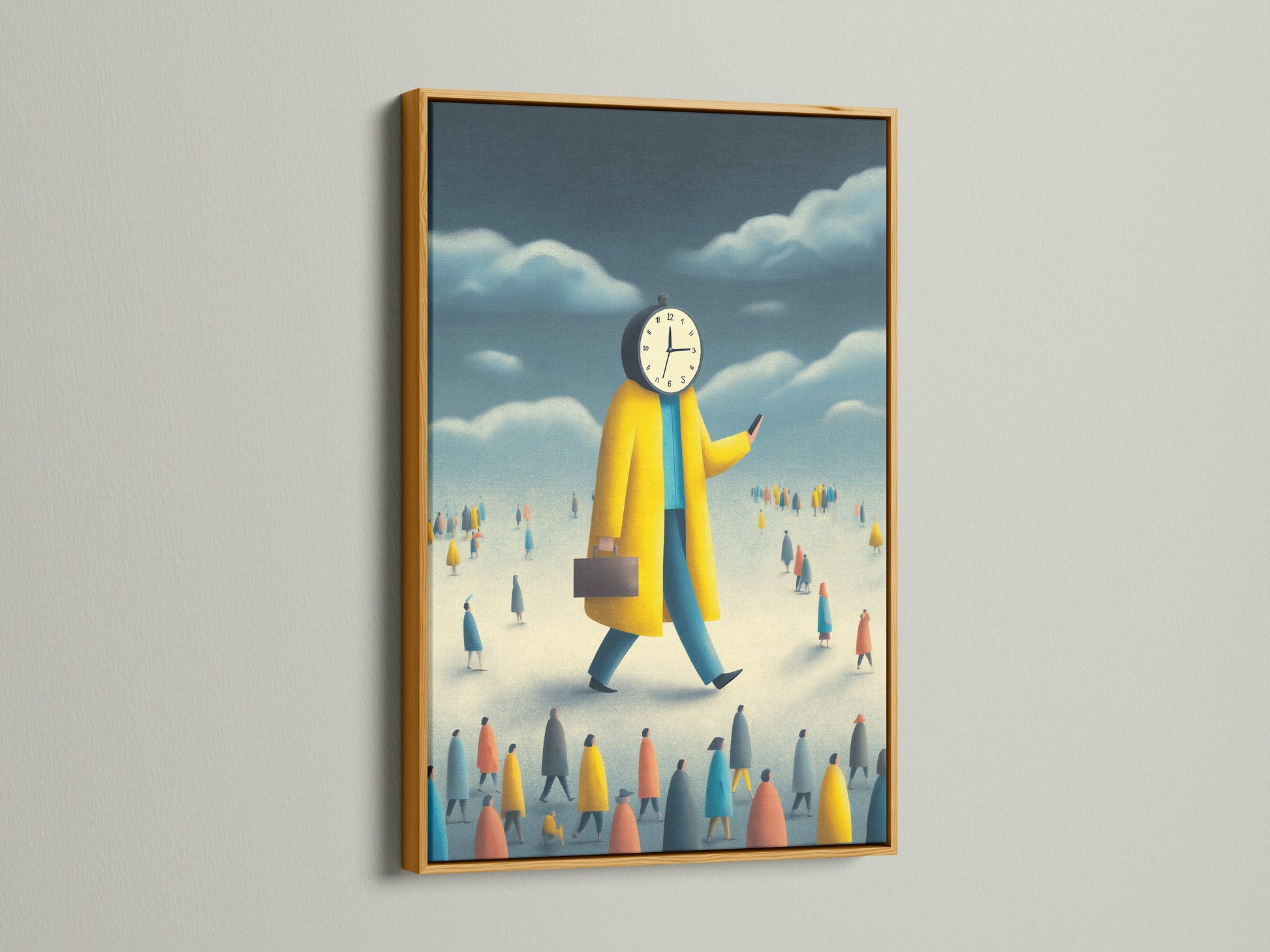 A gold frame enhances this artwork with a touch of luxury. The gold finish adds a sense of opulence. It creates a sophisticated display. Transform your artwork with a stunning gold frame.