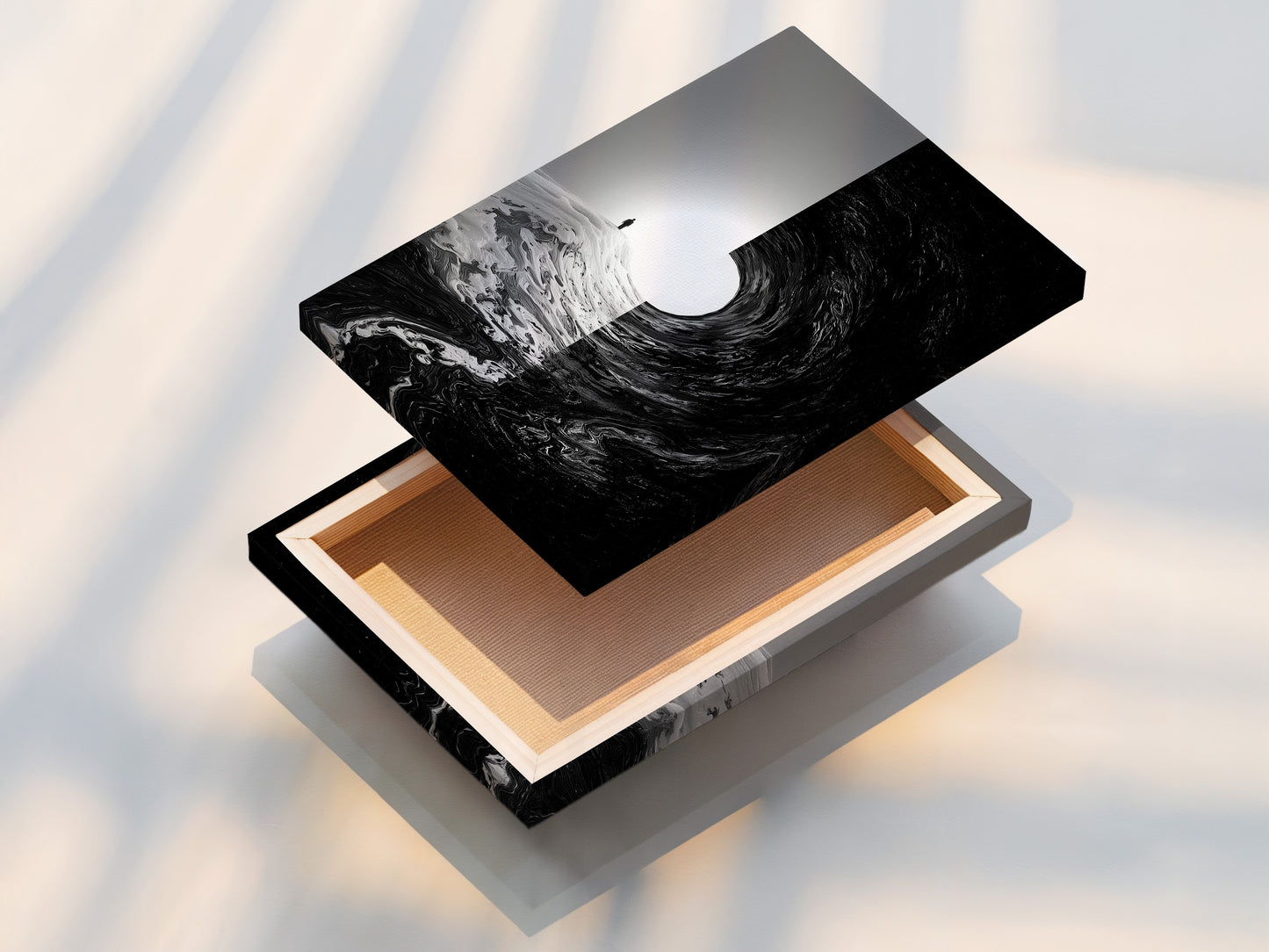 This is a high-quality stretched canvas print. The canvas is tightly stretched for a smooth surface. This is perfect for displaying artwork without a frame. Experience the durability and beauty of our canvas prints.