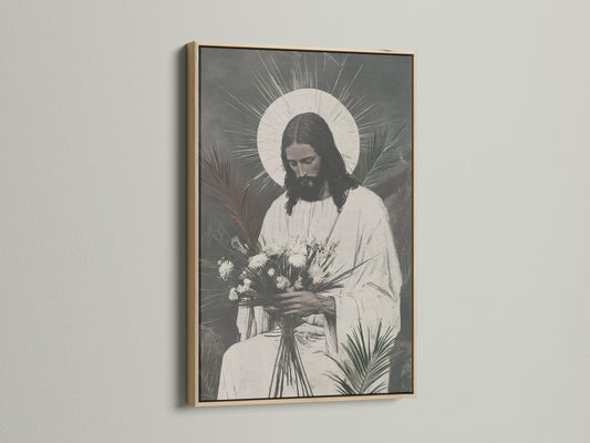 This is an elegant oak frame showcasing a beautiful art print. The natural wood grain complements the artwork. Elevate your home decor with our stylish oak frames. A timeless choice for displaying your favorite pieces