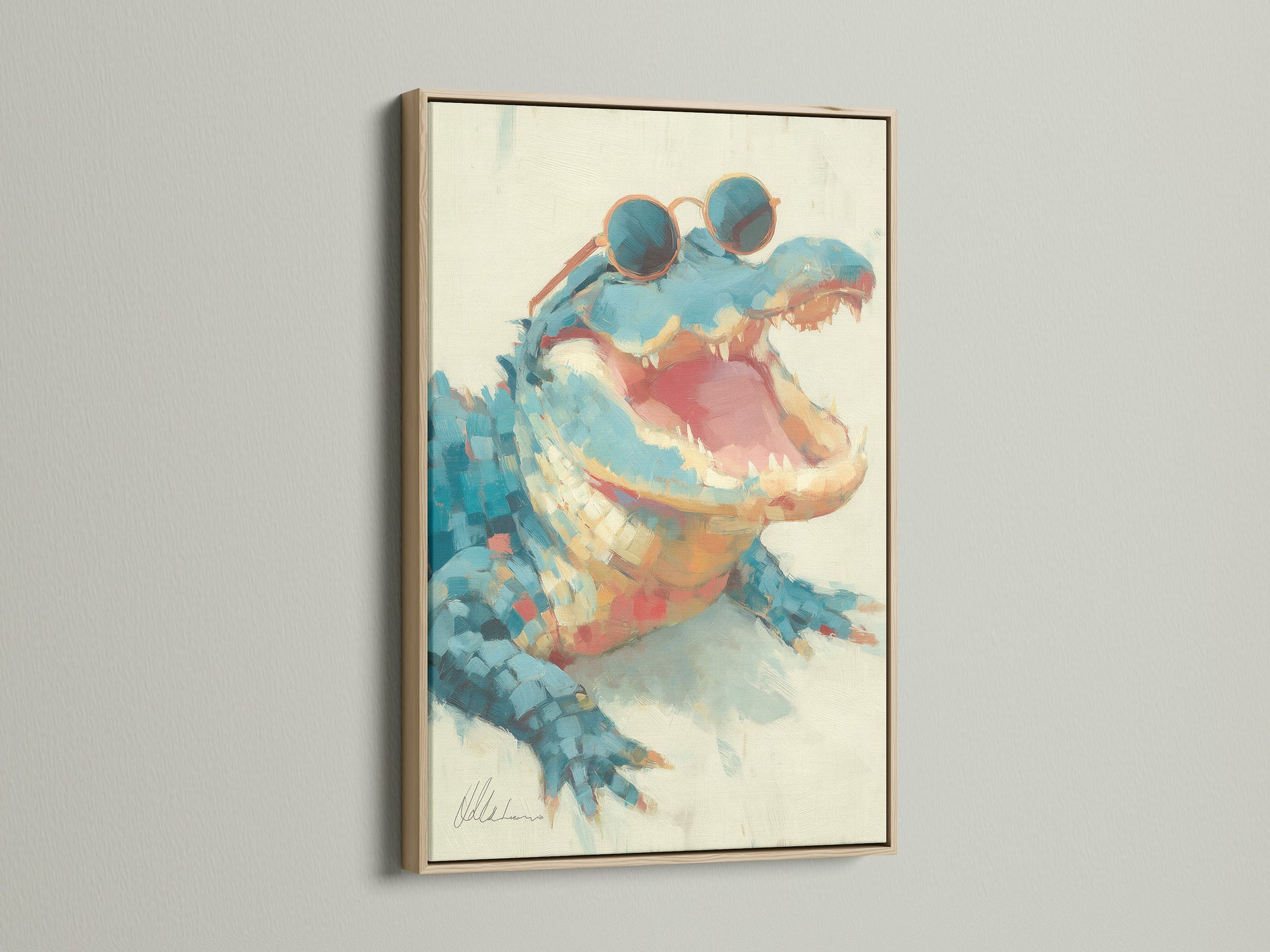 Discover the beauty of this oak frame. It adds a touch of natural elegance to any artwork. Perfect for showcasing your favorite art prints. The oak finish complements various interior styles. Bring warmth to your walls.