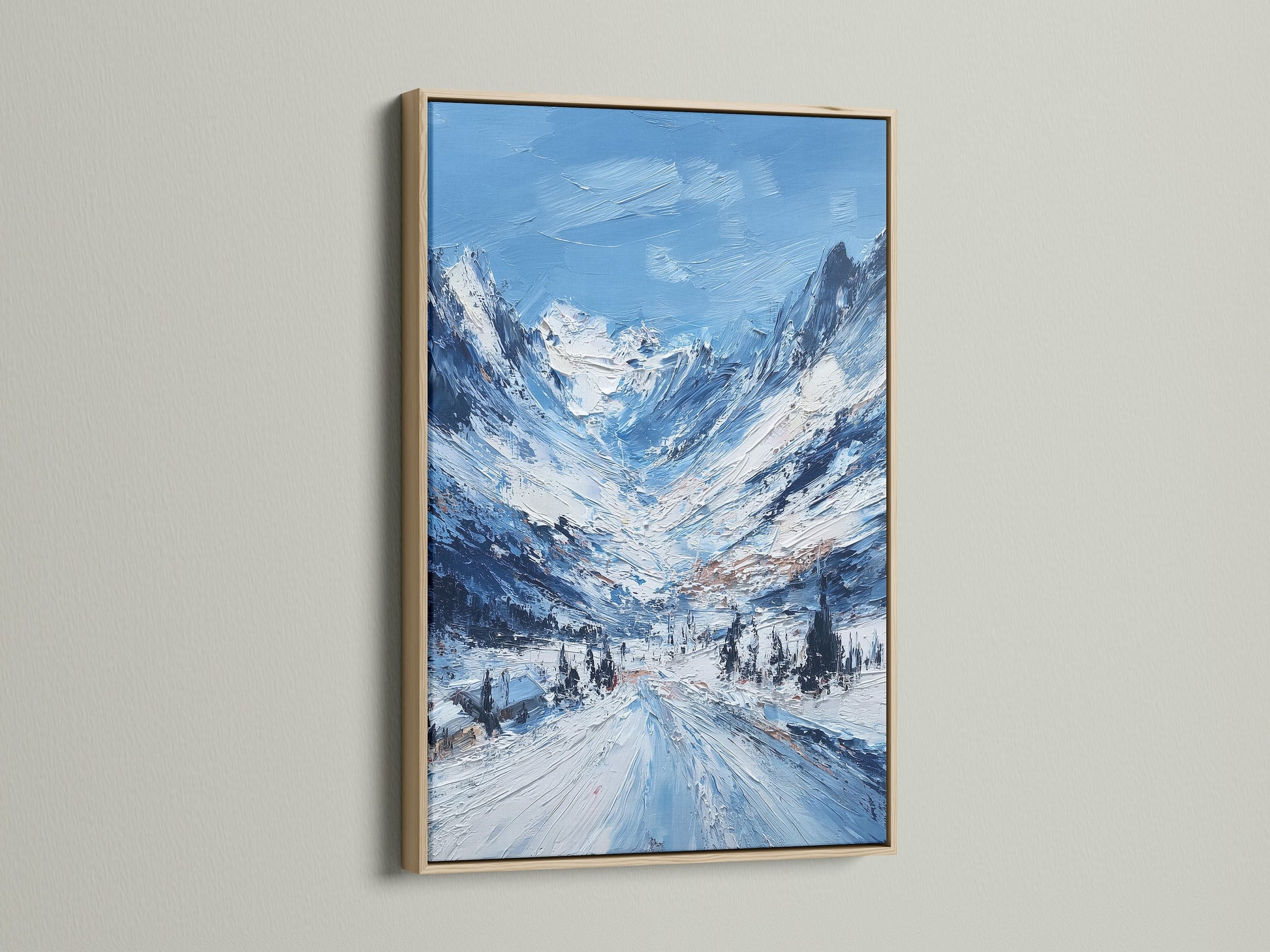 An oak frame presents a captivating artwork. The natural wood grain enhances the art. It adds warmth and character to any space. This frame provides a classic and timeless appeal. It will elevate your artwork with understated elegance. Discover the perfect blend of nature and art.