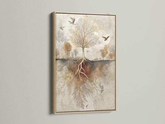 View artwork in an oak frame. The oak frame enhances the artwork's natural beauty. Perfect for rustic or traditional interiors. Discover the charm of this framed artwork. The oak frame provides a warm elegant touch. This artwork becomes a focal point in any room.