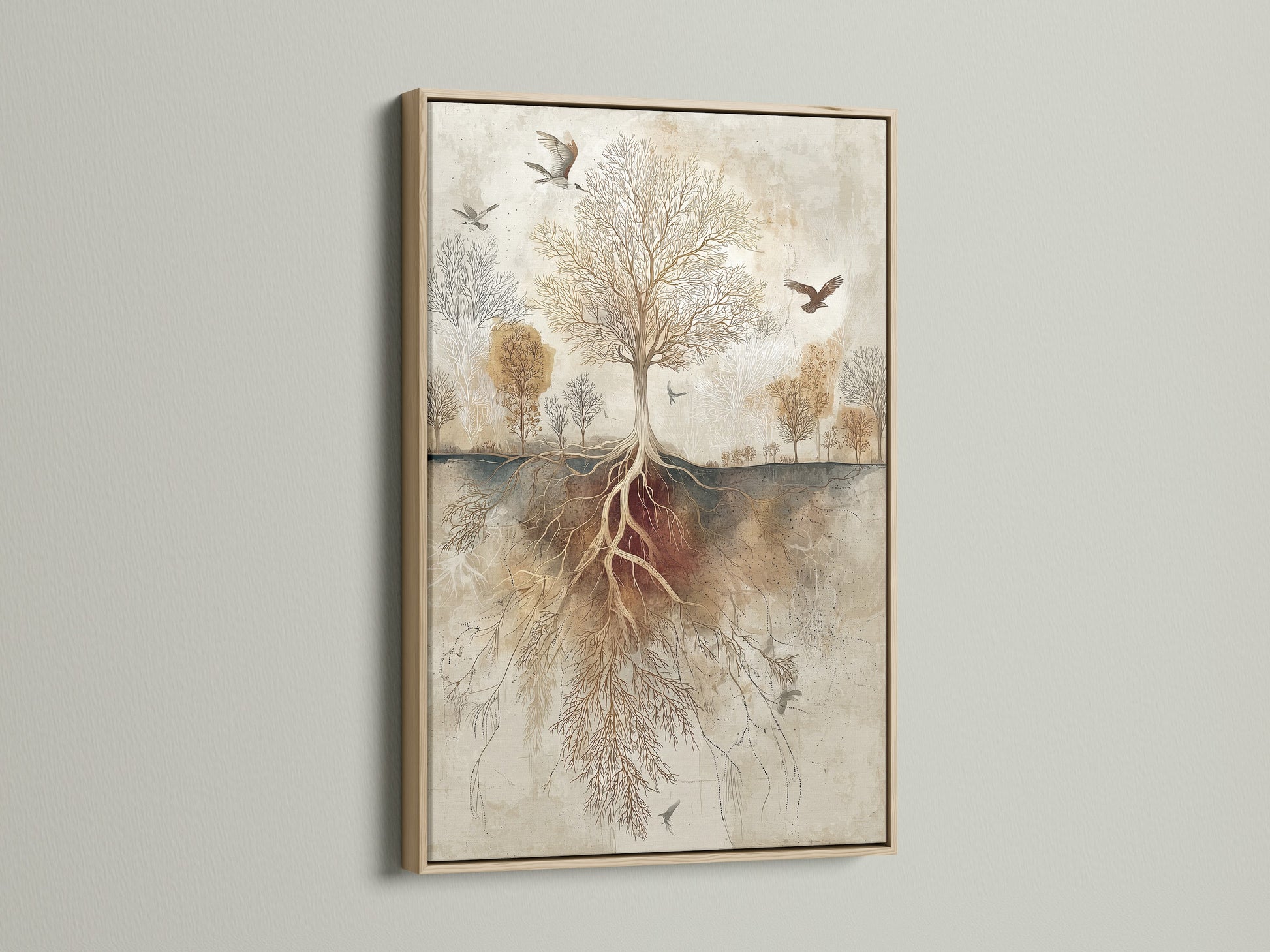View artwork in an oak frame. The oak frame enhances the artwork's natural beauty. Perfect for rustic or traditional interiors. Discover the charm of this framed artwork. The oak frame provides a warm elegant touch. This artwork becomes a focal point in any room.