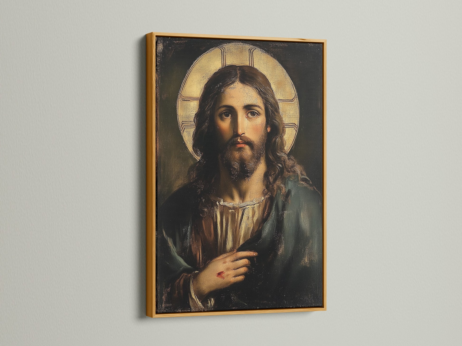 A gold frame brings a touch of luxury and opulence to your artwork. This frame is perfect for adding a sophisticated touch. The gold finish enhances your art piece. It adds warmth and richness to any room. The frame elevates your decor.