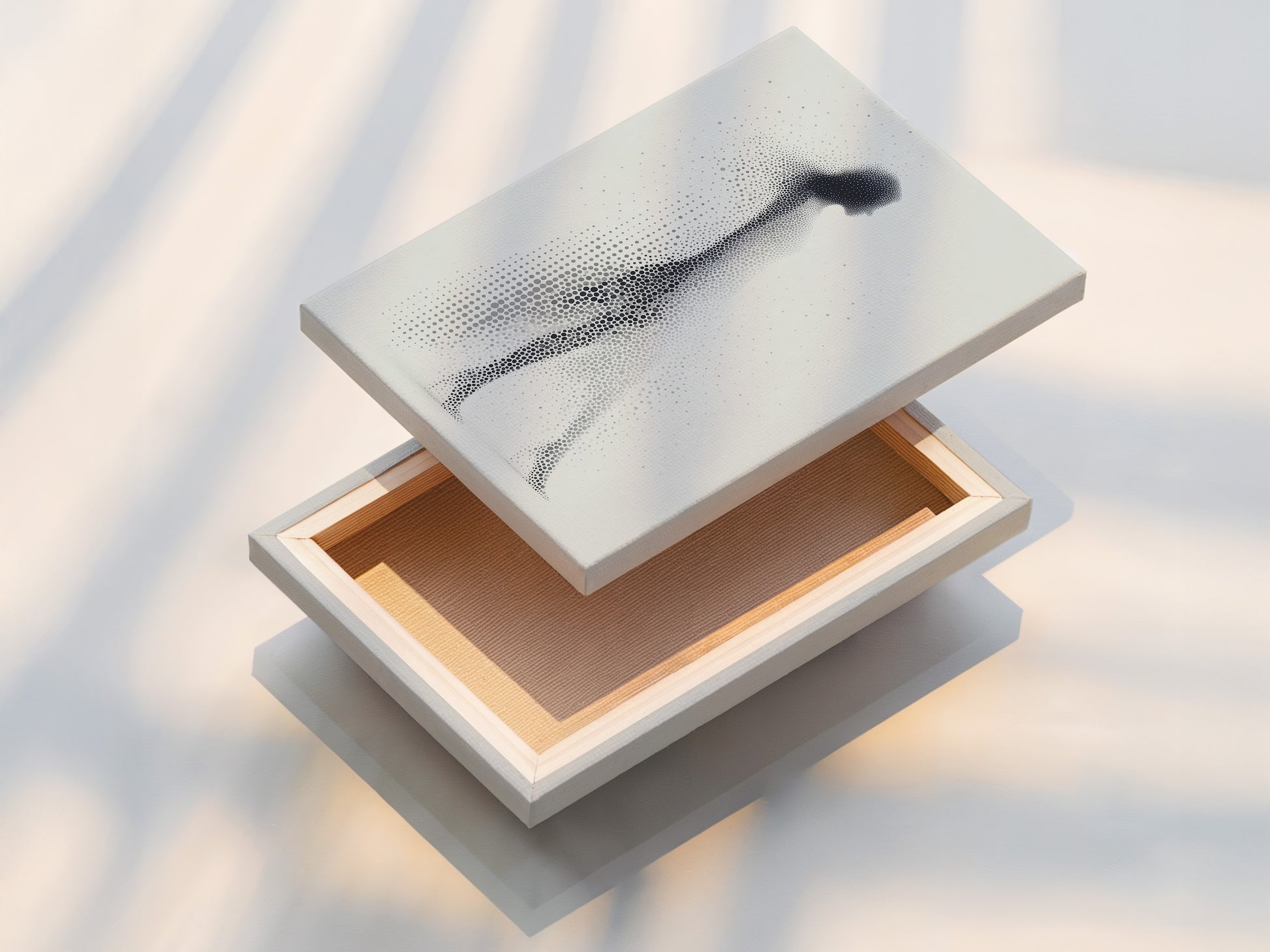 A stretched canvas print ready to hang. The canvas print offers a textured look. It provides a gallery-wrapped edge. Ready to enhance any room. It is a durable and stylish art display option.