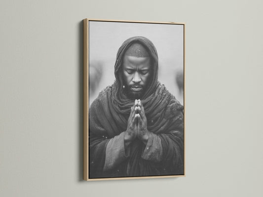 The artwork is displayed in an oak frame. This frame choice enhances the artwork's natural beauty. The oak frame provides a warm and inviting feel. It complements a variety of interior styles. This framed artwork adds a touch of elegance to any space in your home or office setting.