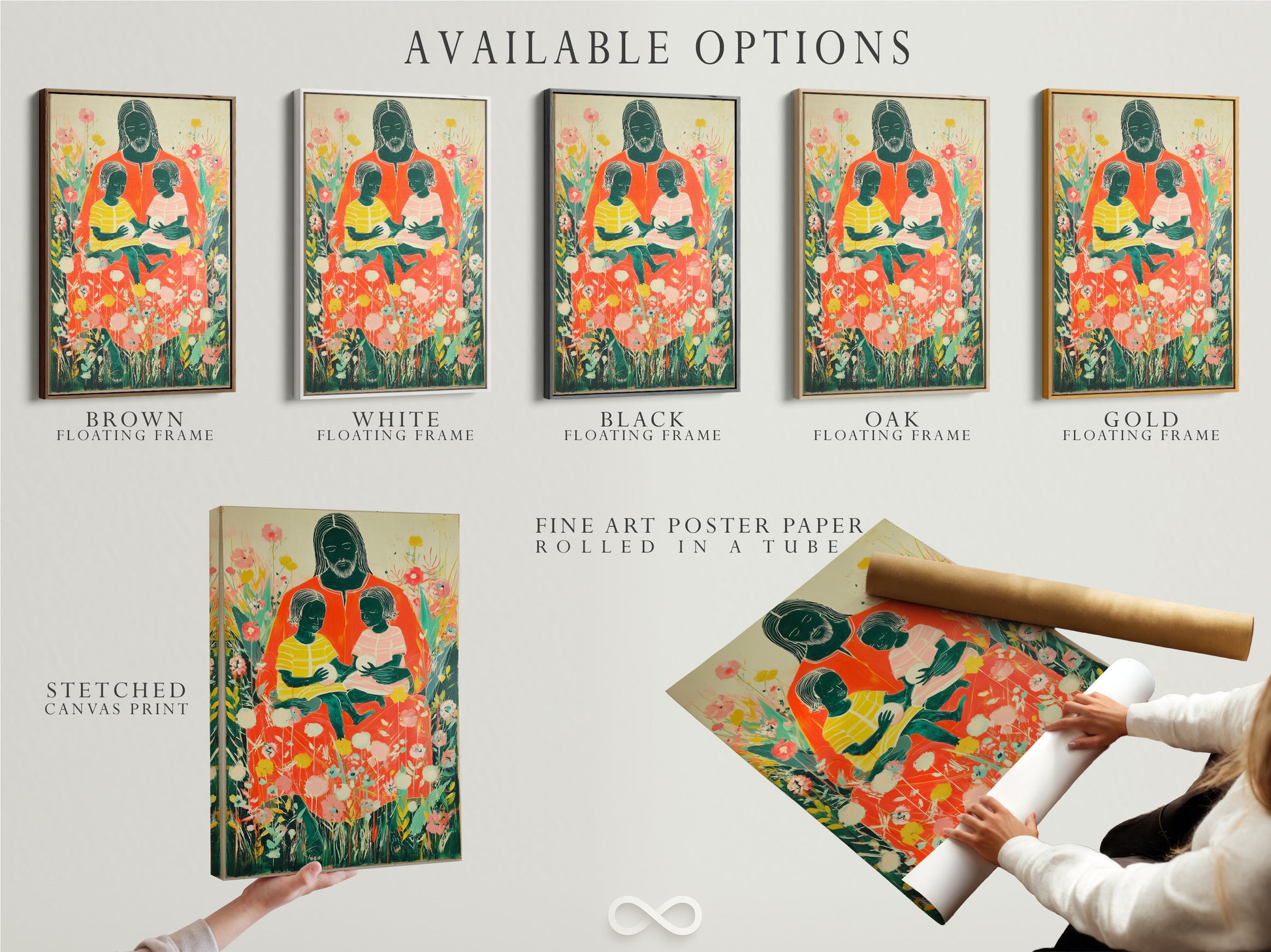 Discover available options for your artwork. Choose from stretched canvas prints. Consider fine art poster paper. Explore floating frames. Customize your art to match your unique style. Create a personalized art piece today.