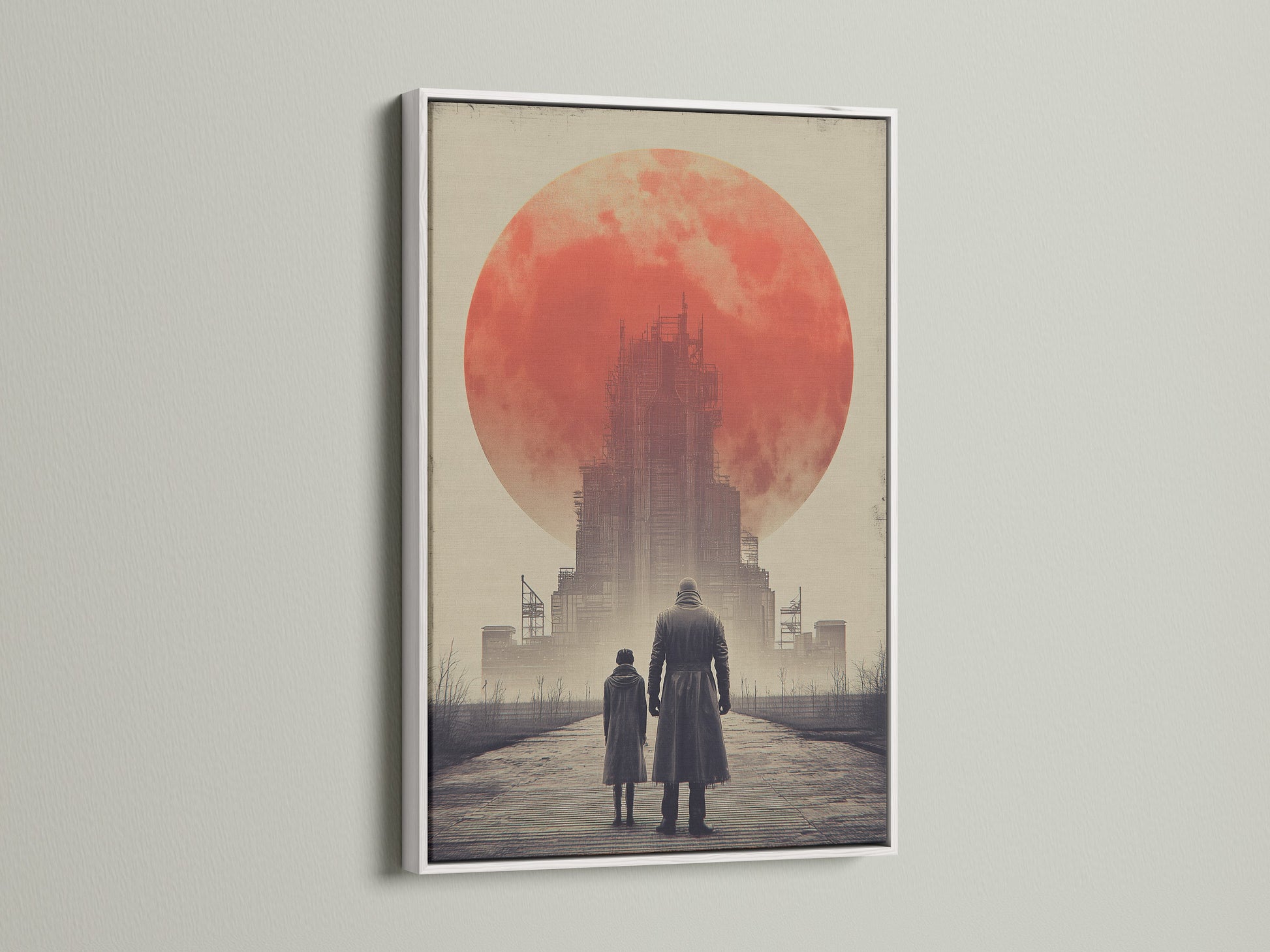 White frame enhances artwork. The bright white border makes the colors pop. A white frame offers a clean modern look. See how art transforms with a white frame. Ideal for minimalist interiors or adding contrast. Elevate your artwork with a white frame.