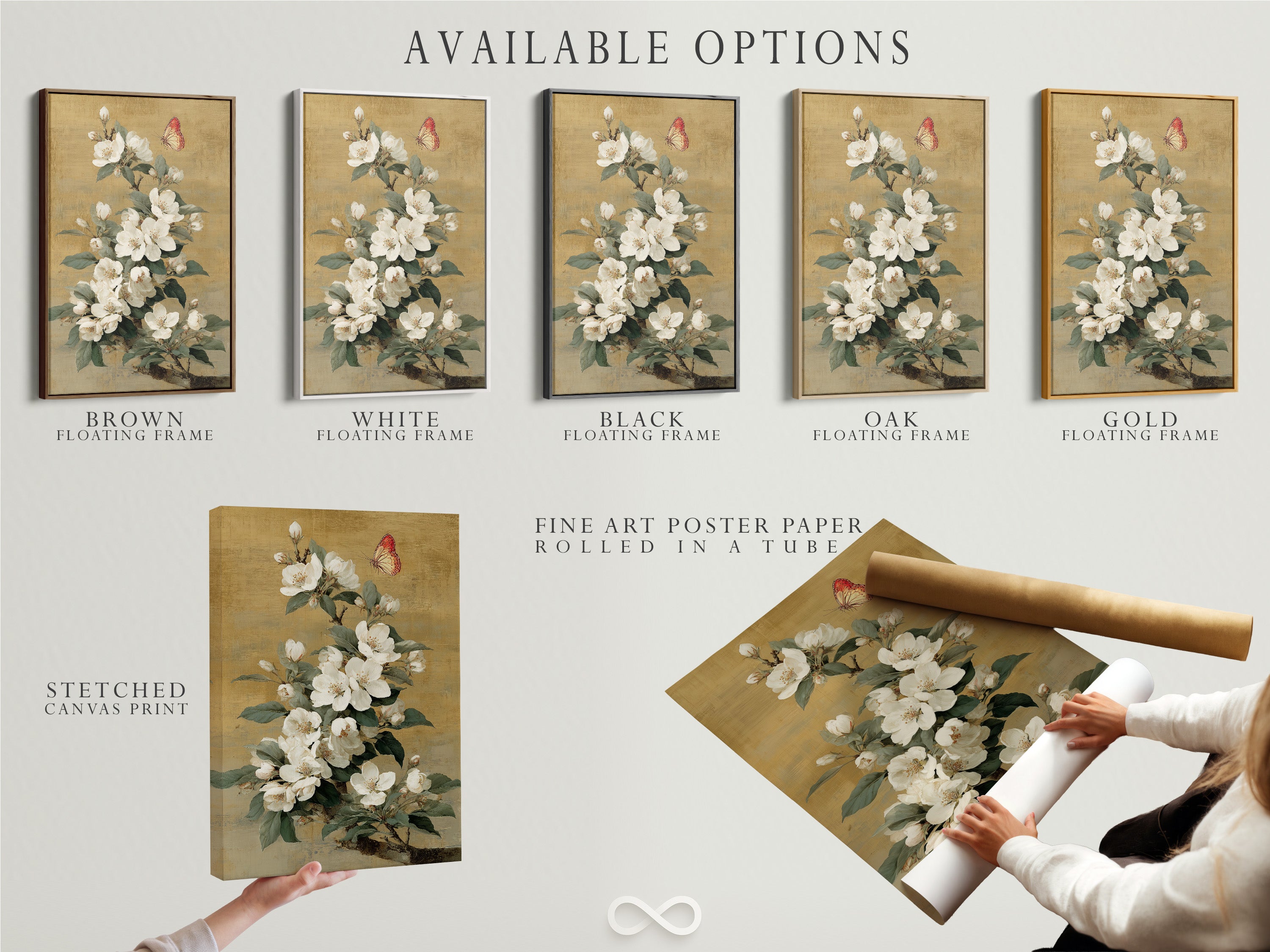 Explore available options for our vintage botanical artwork. Choose from stretched canvas prints fine art poster paper and floating frames. Find the perfect style to complement your home decor. Shop now for unique nature wall decor and flower artwork.