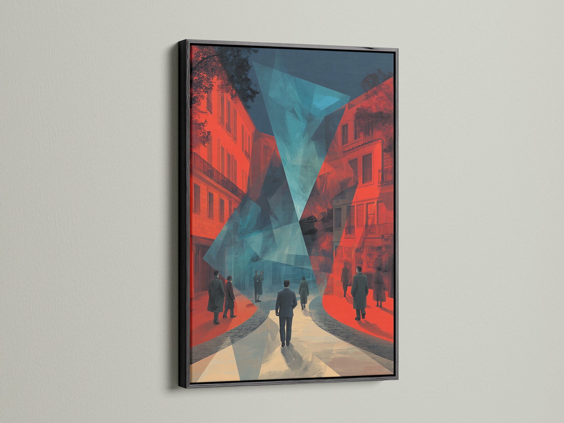 This image features a striking artwork in a black frame. Black frames provide a bold and sophisticated touch. A black frame adds drama to any artwork. Perfect for creating a focal point in your space. Explore framed art today.